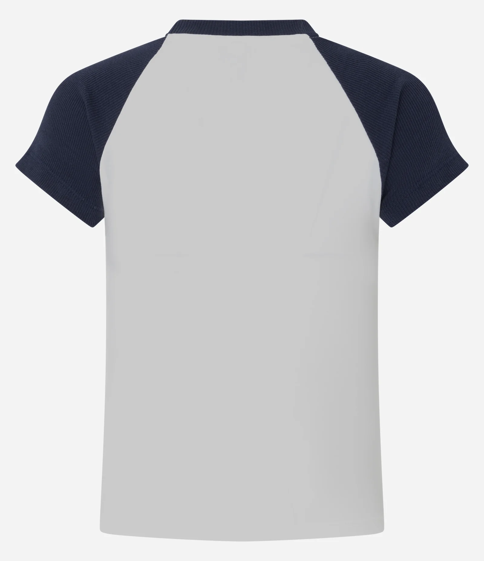 Camiseta College com Manga Contrastante e Estampa Santa Monica Branco 3