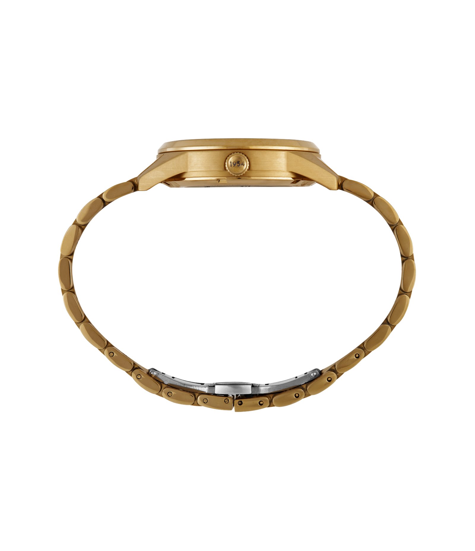 Relógio Aço Masculino Automático Com Caixa Em Aço Dourado E Pulseira Em Aço Mondaine Dourado 4