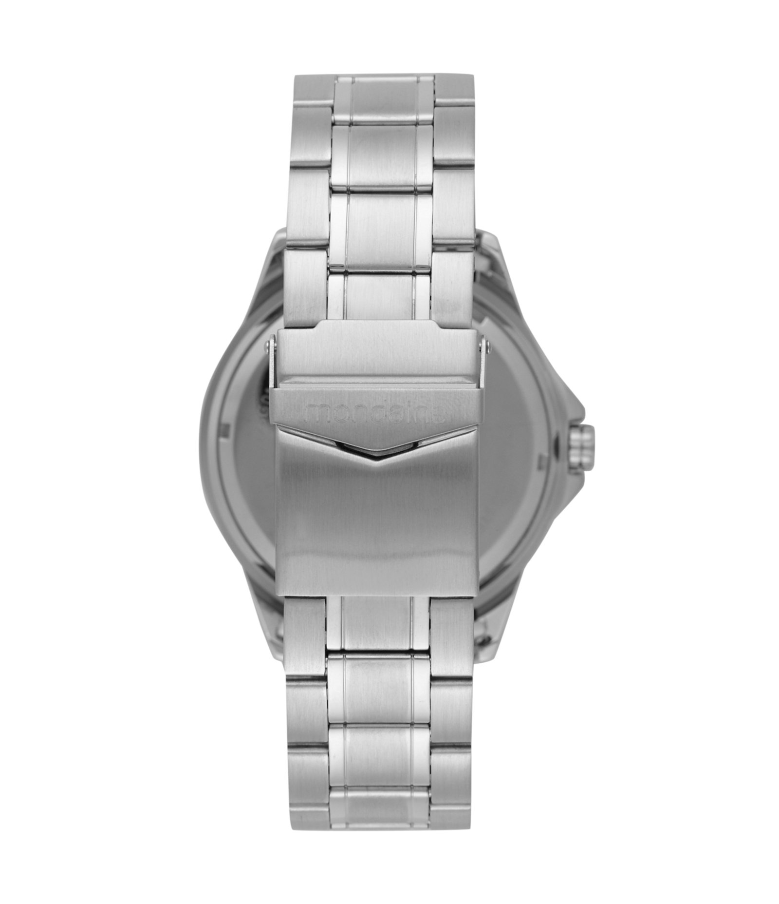 Relógio Aço Masculino Analógico Com Caixa Em Metal Cromada E Pulseira Em Aço Mondaine Prata 3