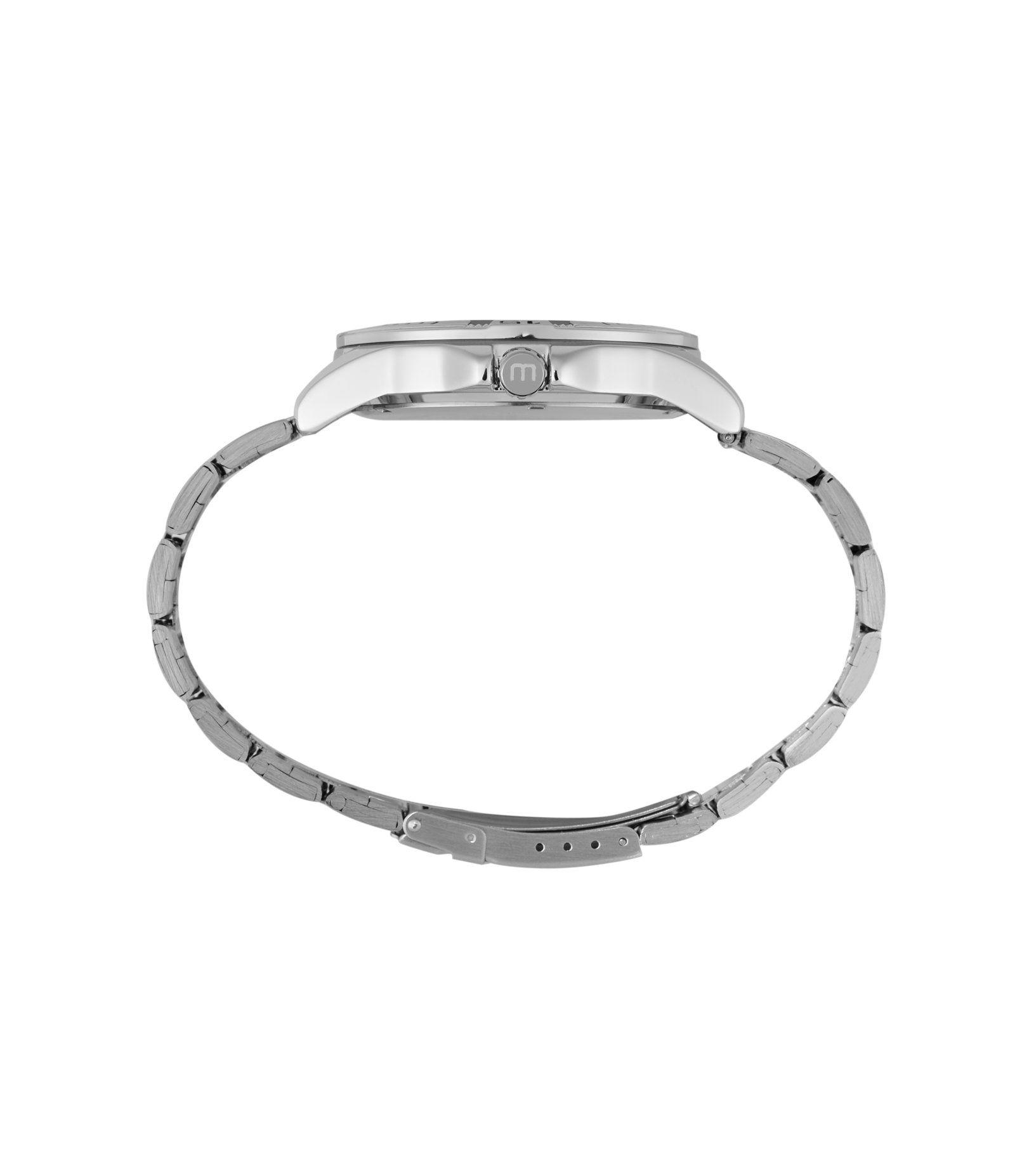 Relógio Aço Masculino Analógico Com Caixa Em Metal Cromada E Pulseira Em Aço Mondaine Prata 4