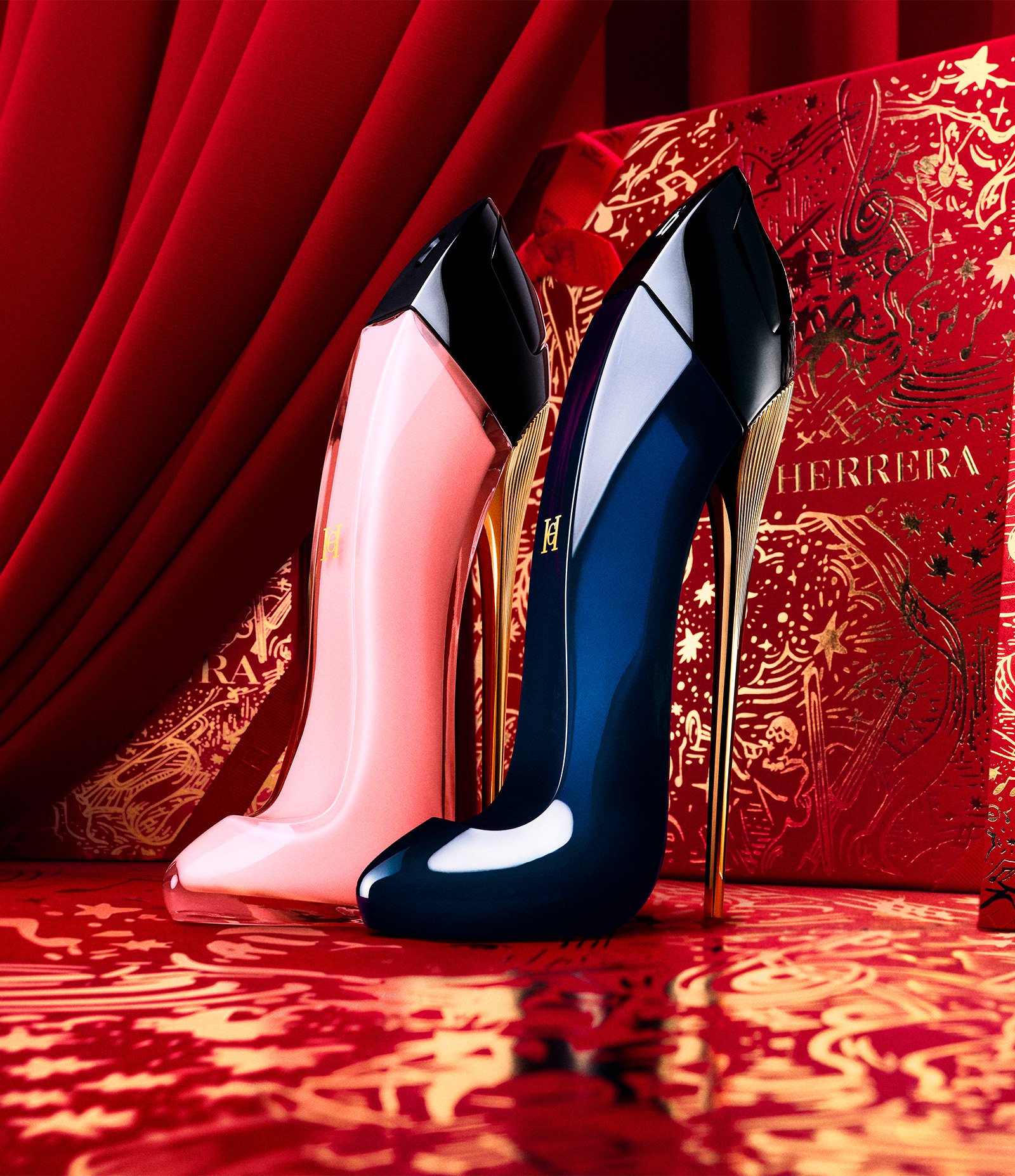 Kit Carolina Herrera  Good Girl Eau de Parfum + Body Mist + Eau de Parfum KIT 6