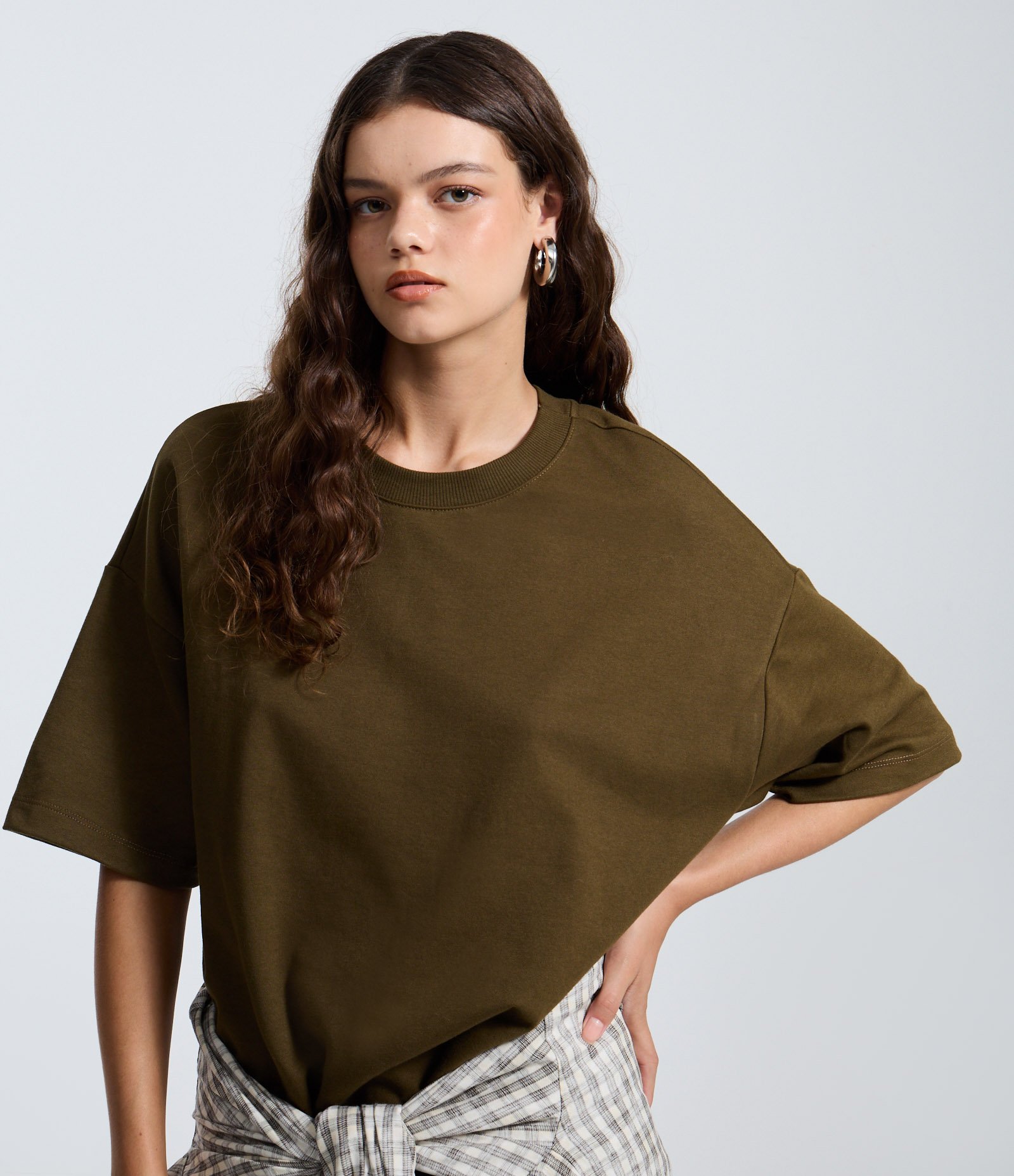 Camiseta Over Malhão com Manga Curta Verde 1