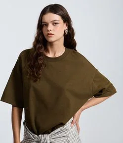 Camiseta Over Malhão com Manga Curta