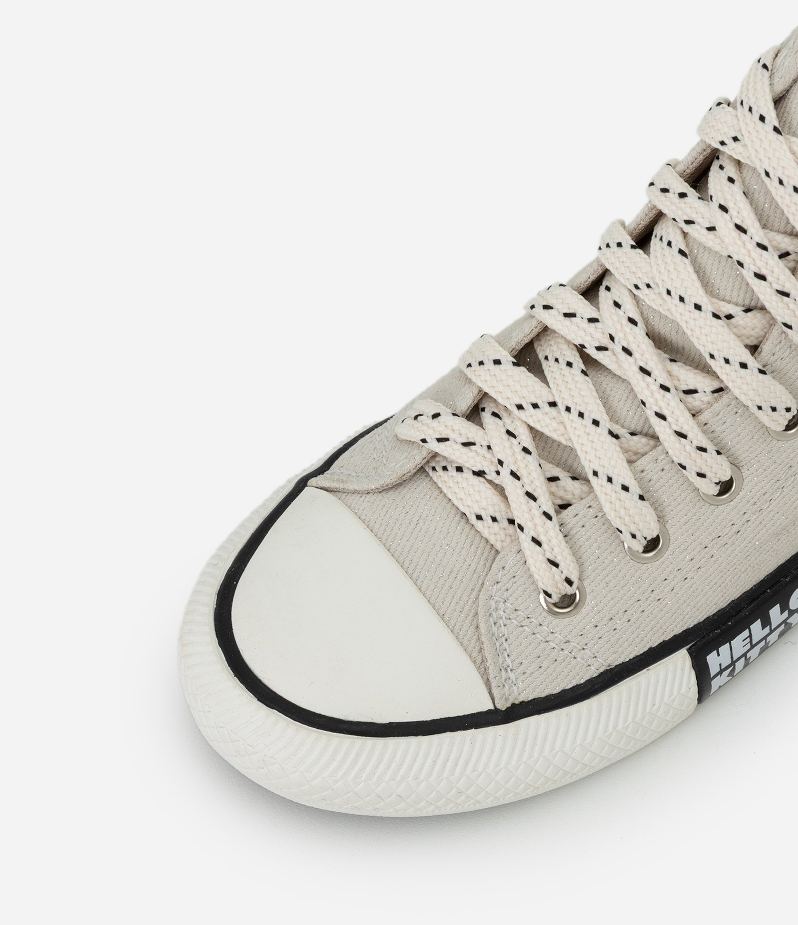 Tênis Infantil Cano Alto com Estampa Hello Kitty – Tam 28 a 34 Bege Claro 4