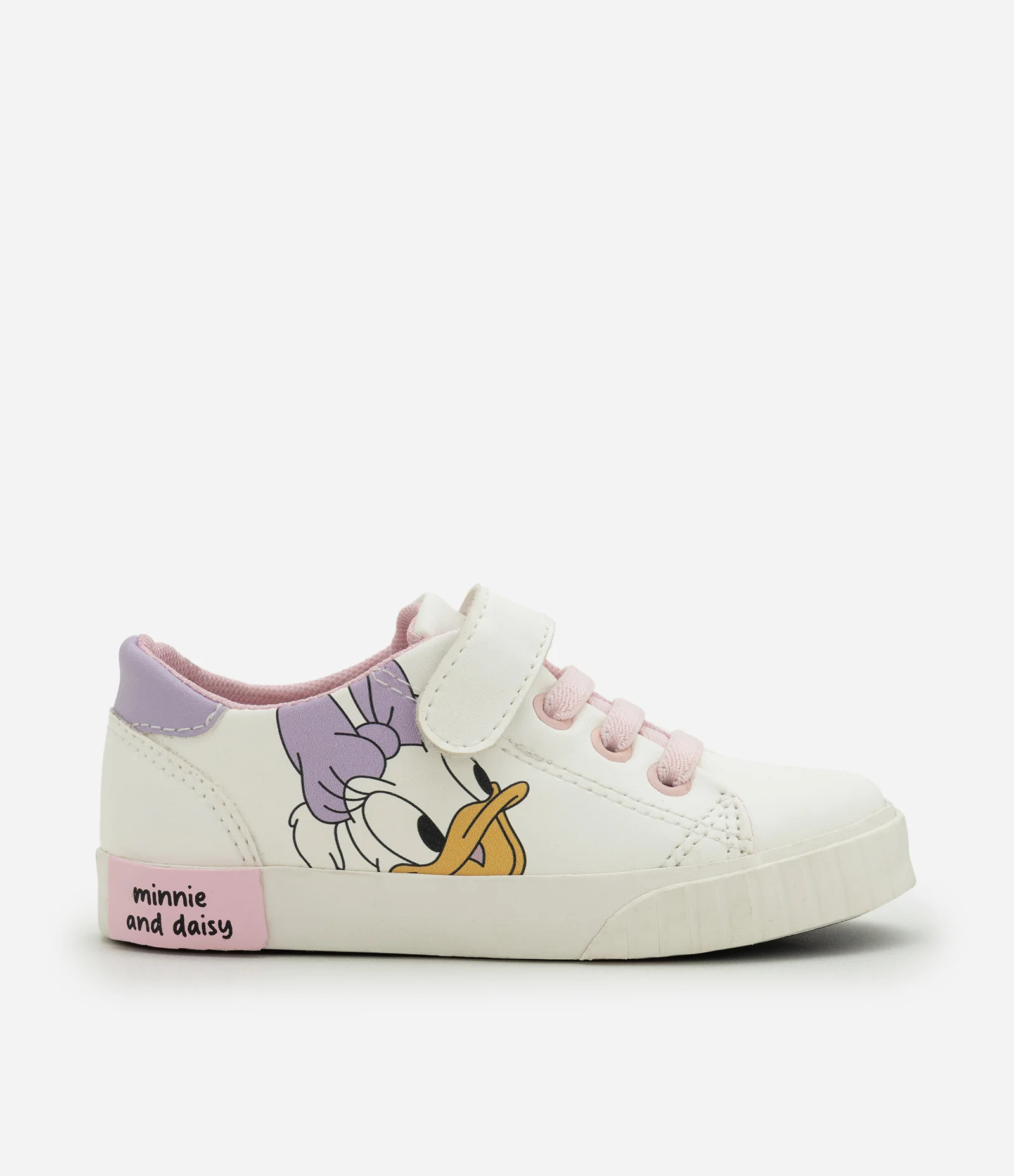 Tênis Infantil com Estampa Minnie e Daisy com Velcro – Tam 20 a 27 Off White 2