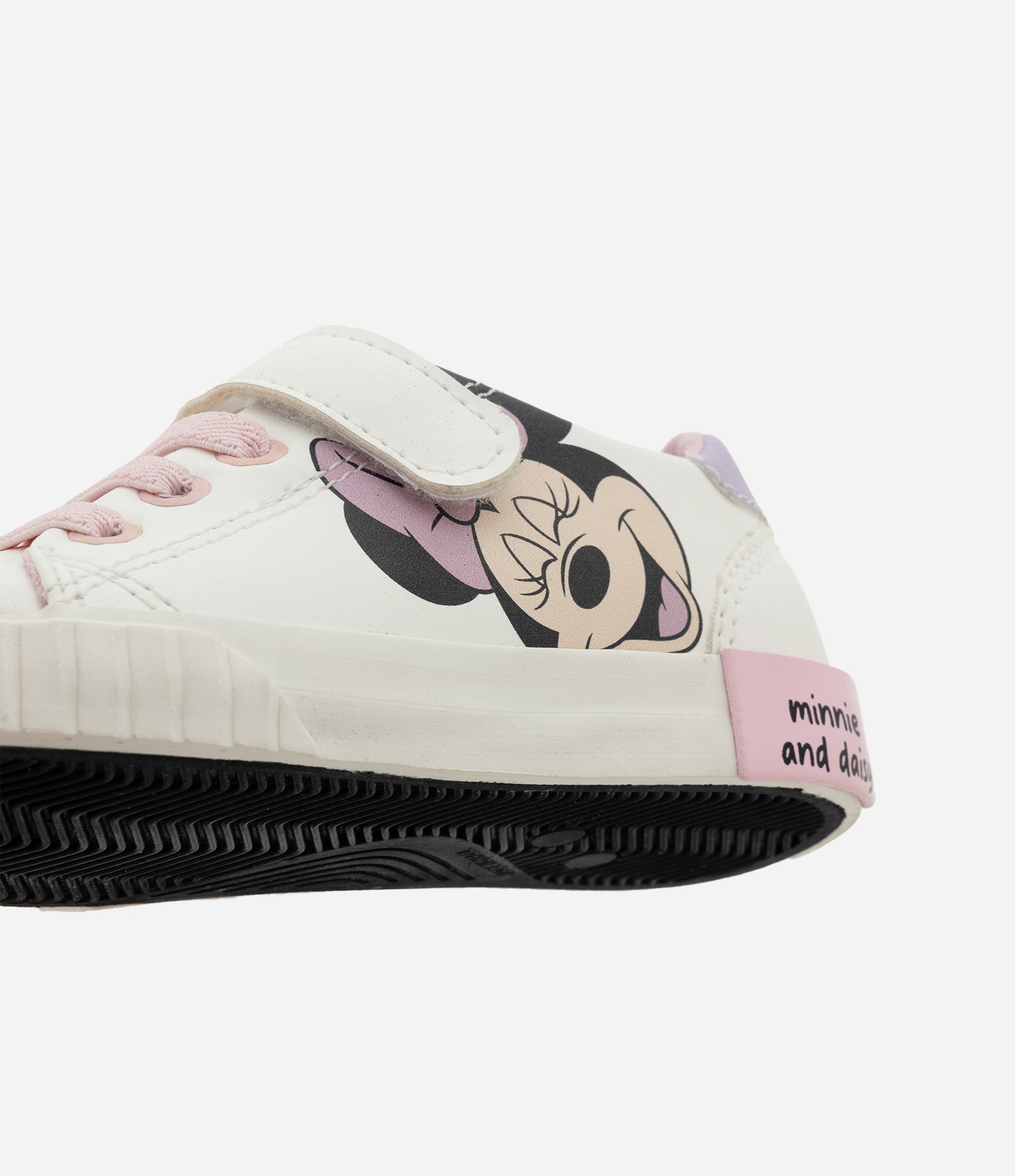 Tênis Infantil com Estampa Minnie e Daisy com Velcro – Tam 20 a 27 Off White 3
