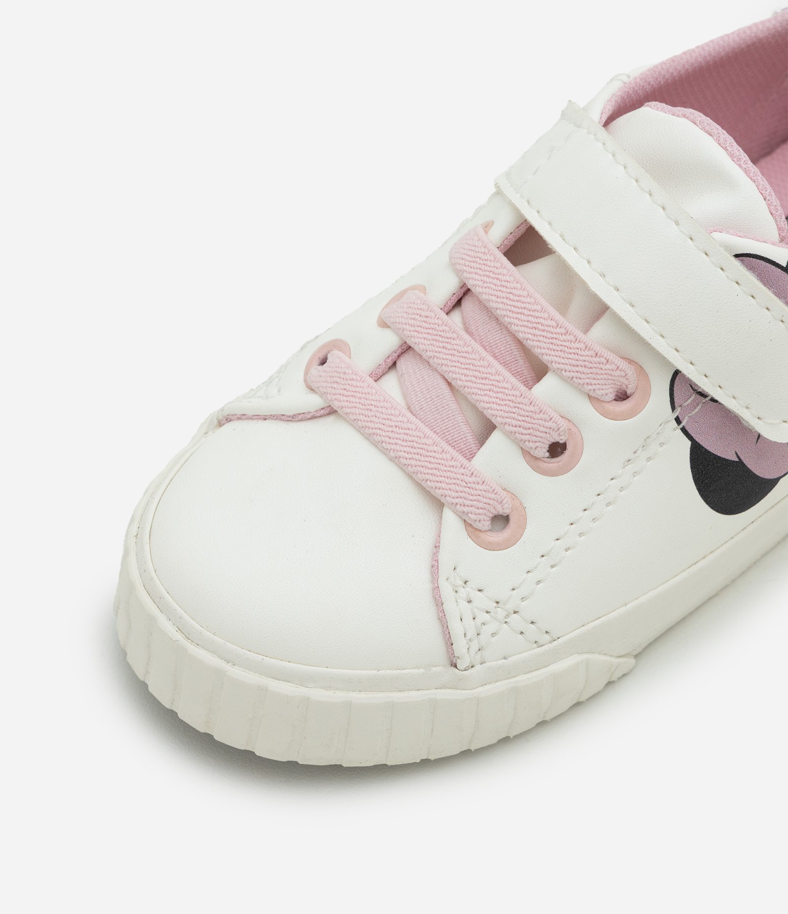Tênis Infantil com Estampa Minnie e Daisy com Velcro – Tam 20 a 27 Off White 4
