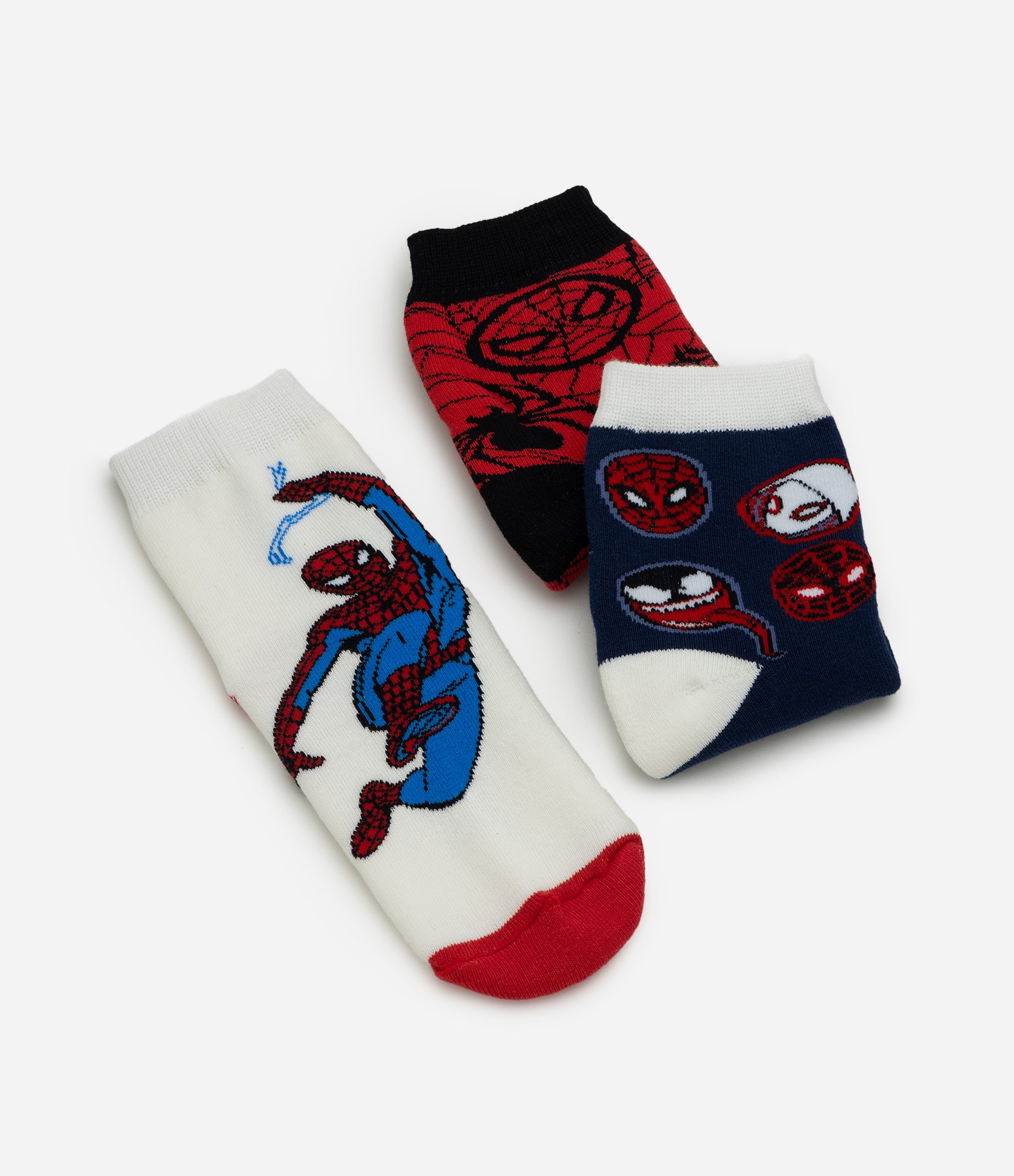 Kit 03 Pares de Meias Infantil Homem Aranha – Tam 19 a 34 Sortido 3