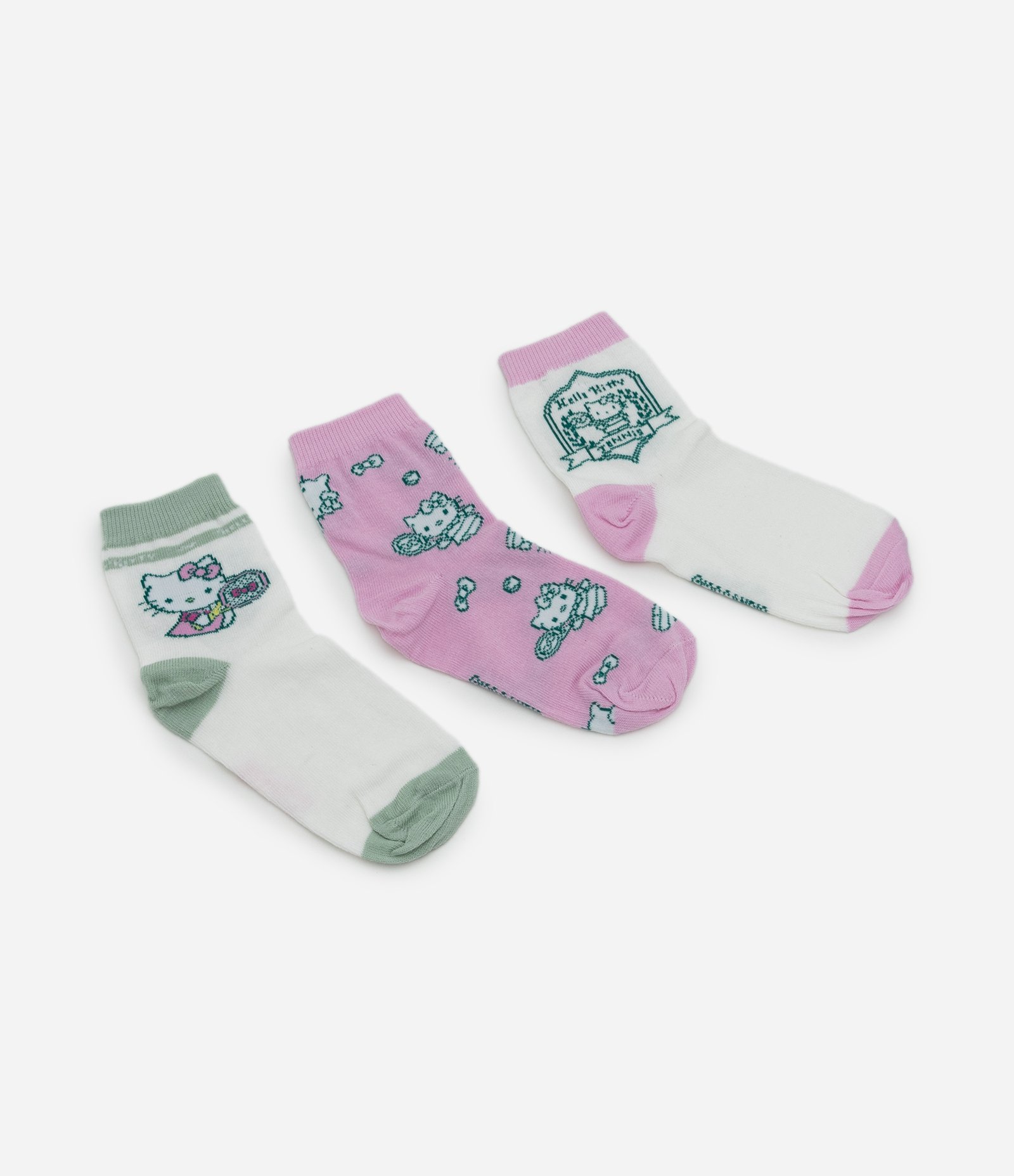 Kit Infantil 03 Meias com Estampa Hello Kitty – Tam 19/22 a 31/34 Sortido 1