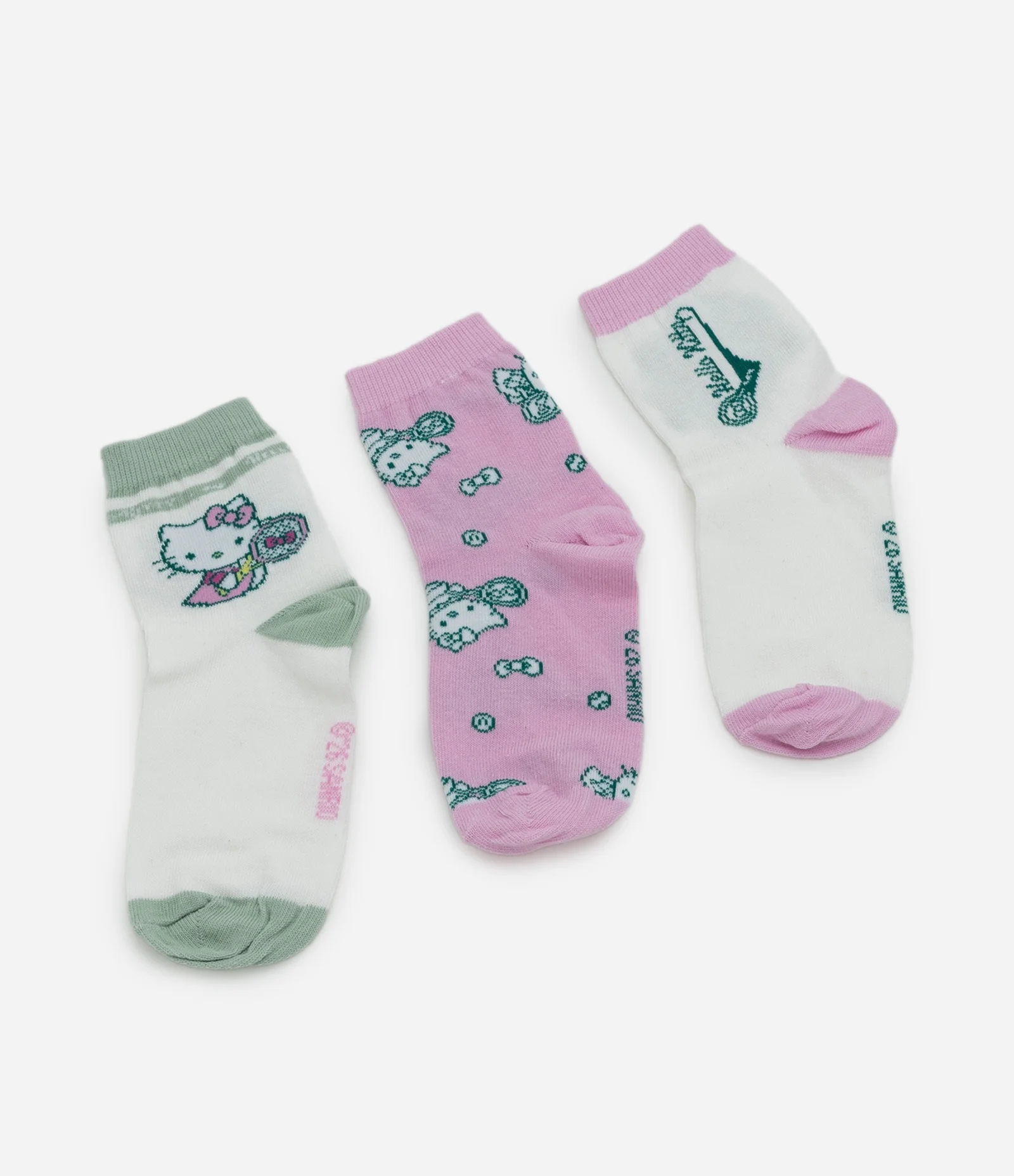 Kit Infantil 03 Meias com Estampa Hello Kitty – Tam 19/22 a 31/34 Sortido 2