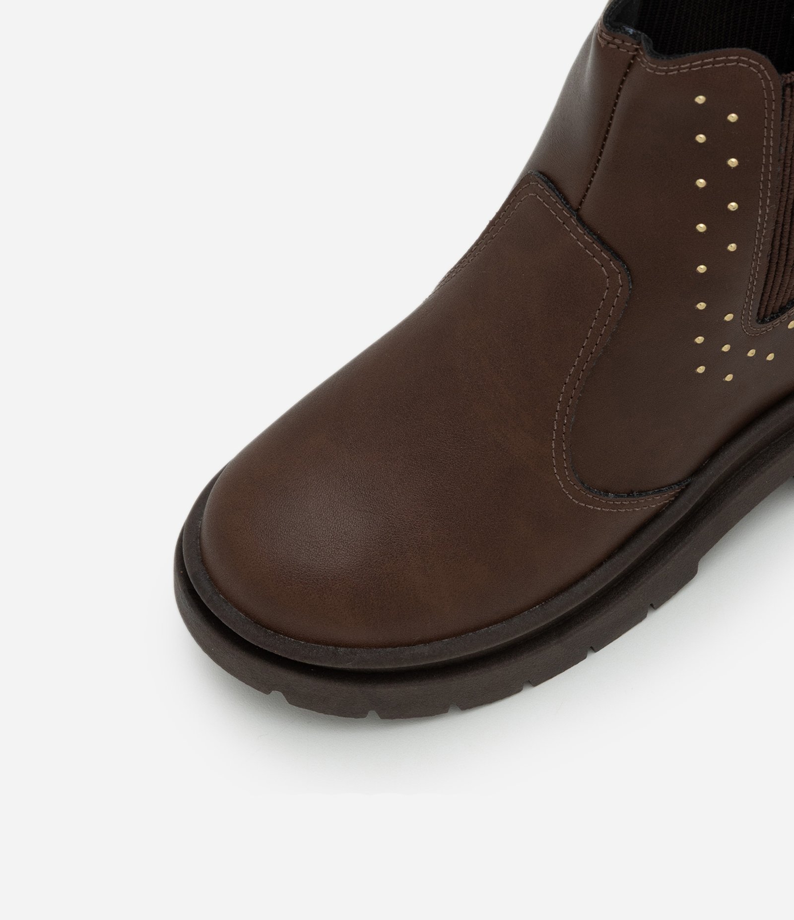 Bota Chelsea Infantil com Detalhes Dourados – Tam 28 a 35 Marrom 2