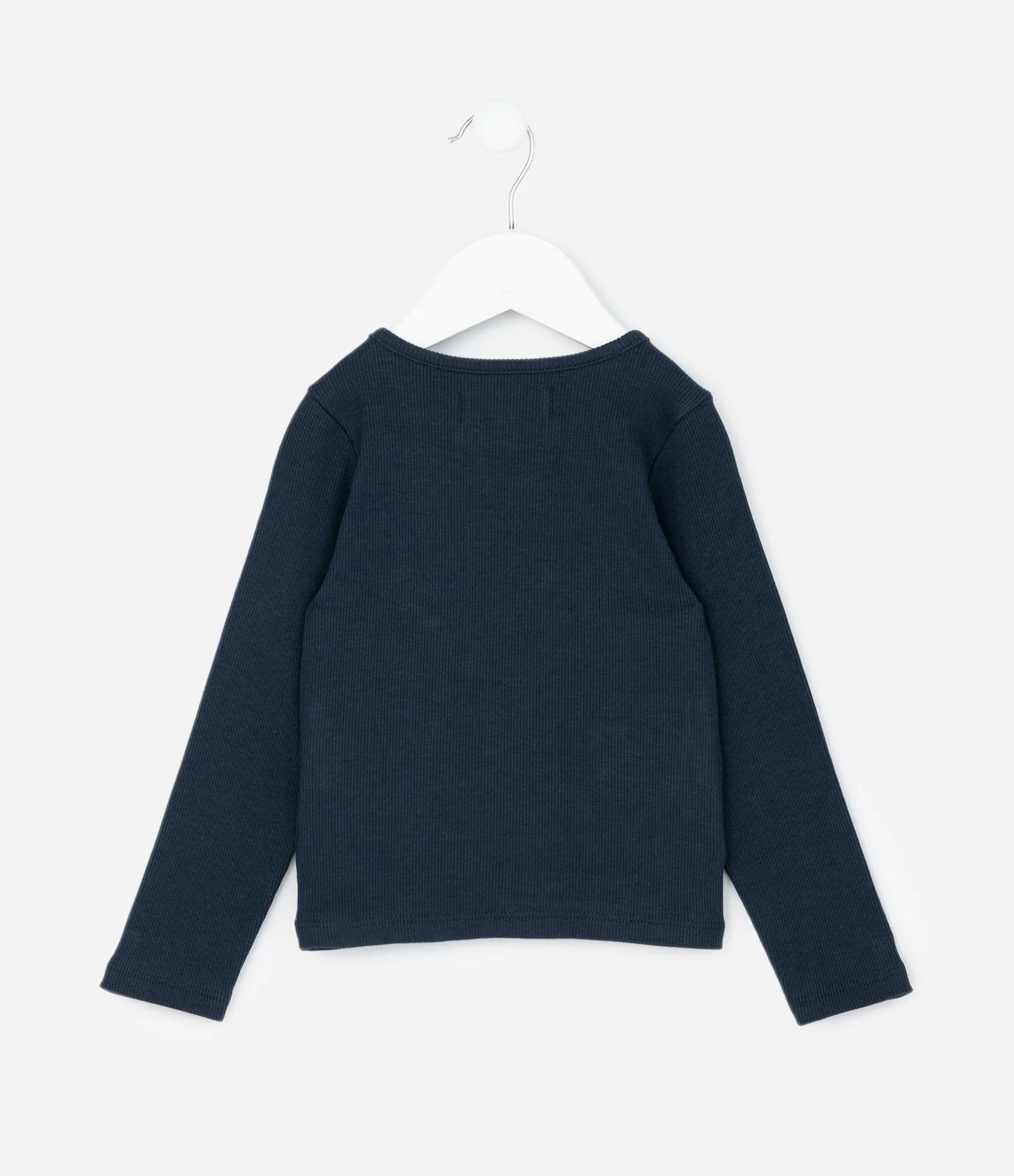 Blusa Infantil Slim com Estampa de Coração – Tam 1 a 6 Anos Azul Marinho 2