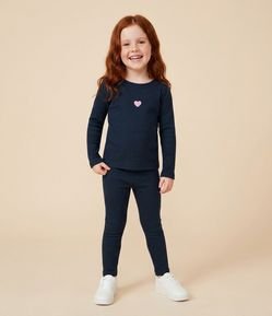 Blusa Infantil Slim com Estampa de Coração – Tam 1 a 6 Anos