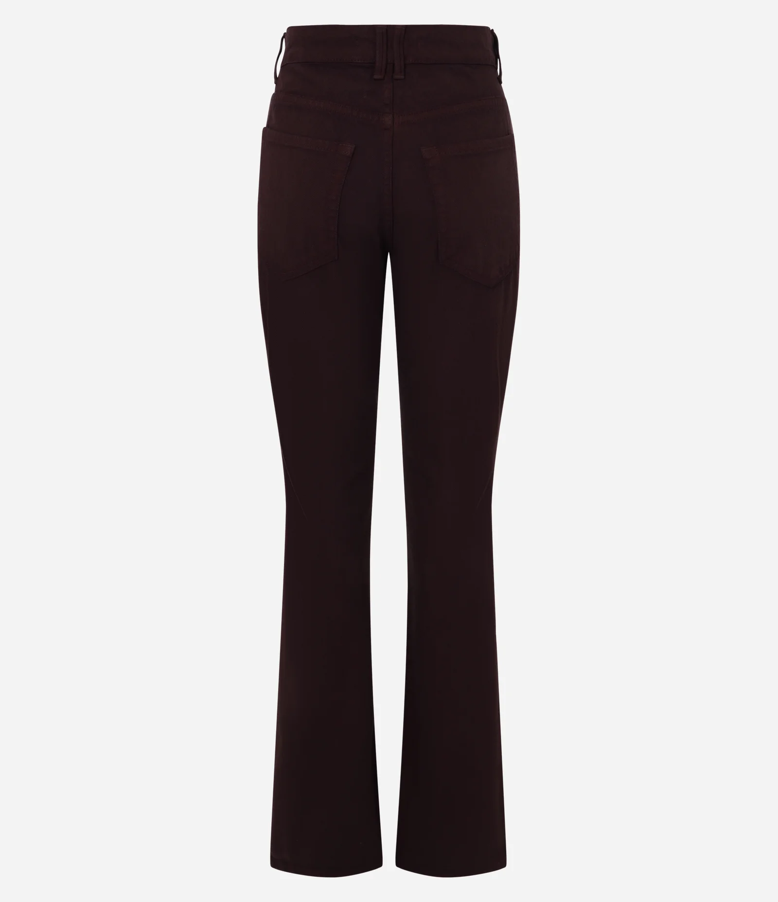 Calça Flare em Sarja com Cintura Média Fig 2