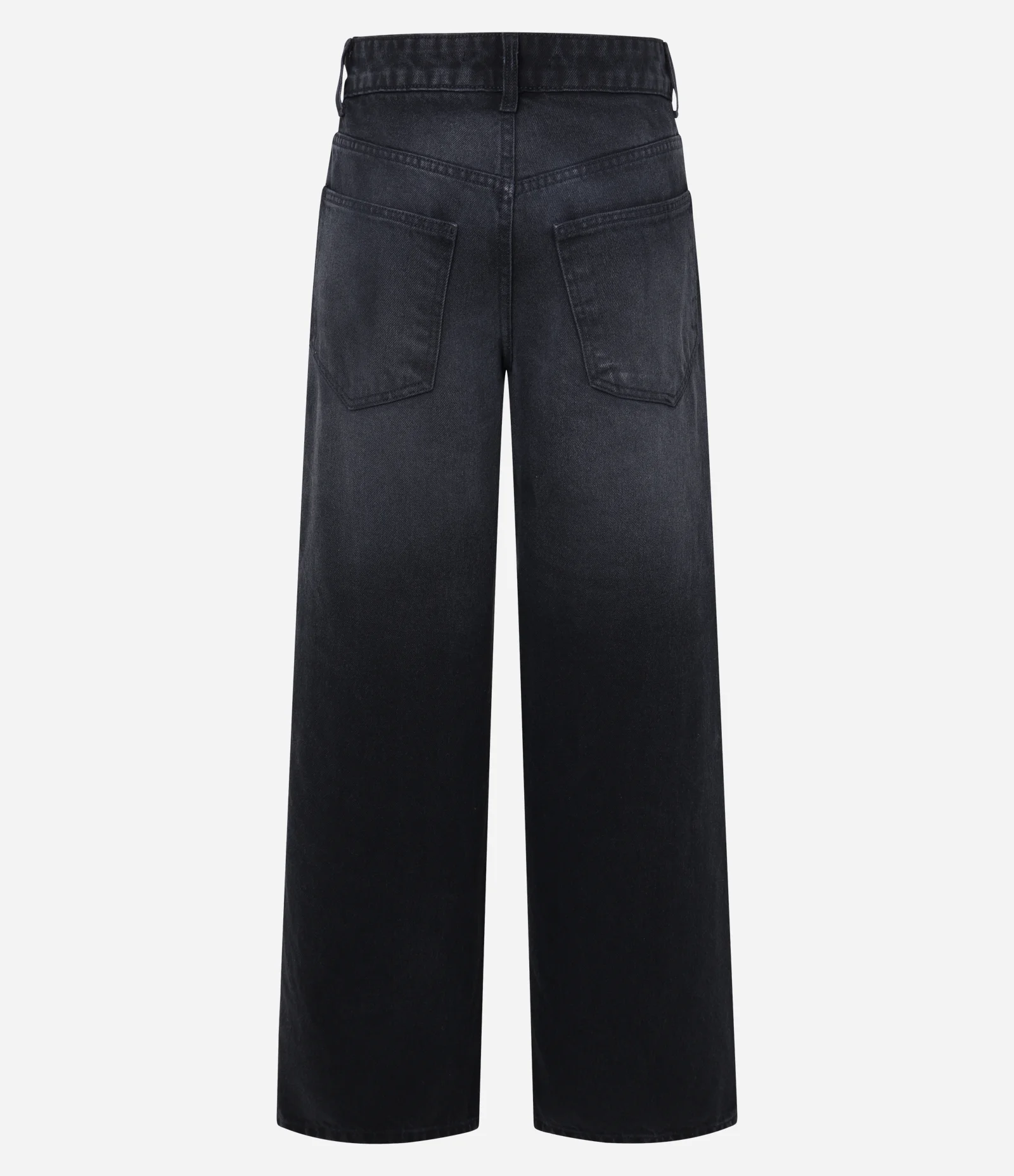 Calça Wide Leg em Jeans com Cintura Baixa Preto 2
