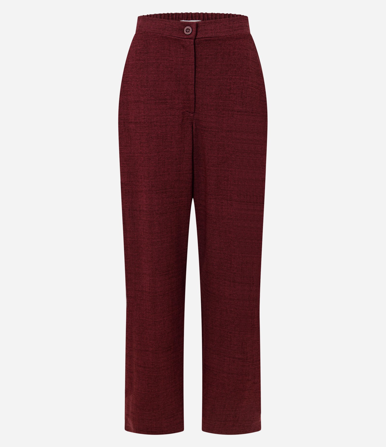Calça em Orly com Fundo Mescla e Elástico no Cós Bordô 5