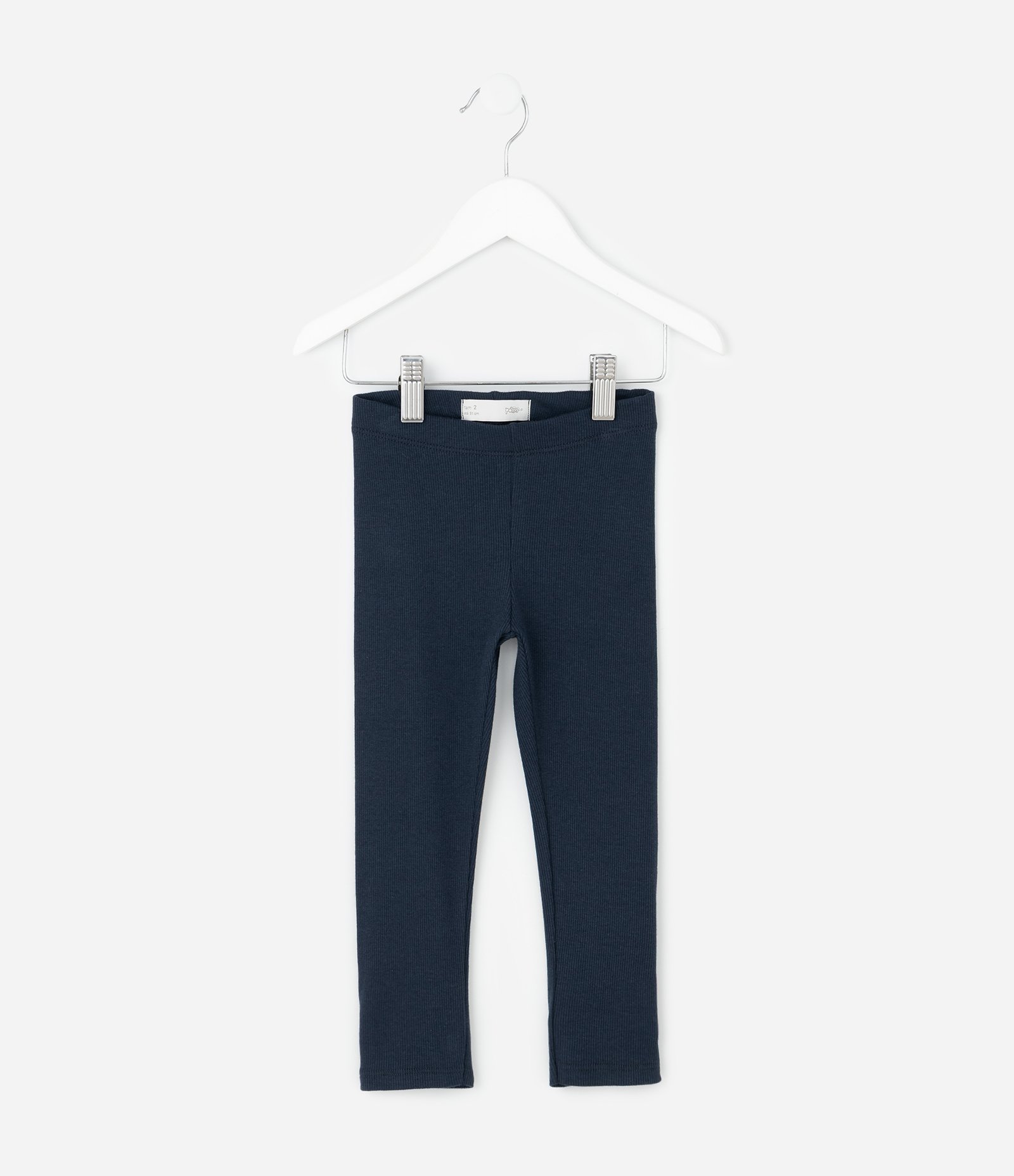 Calça Infantil Legging em Ribana – Tam 1 a 5/6 Anos Azul Marinho 1
