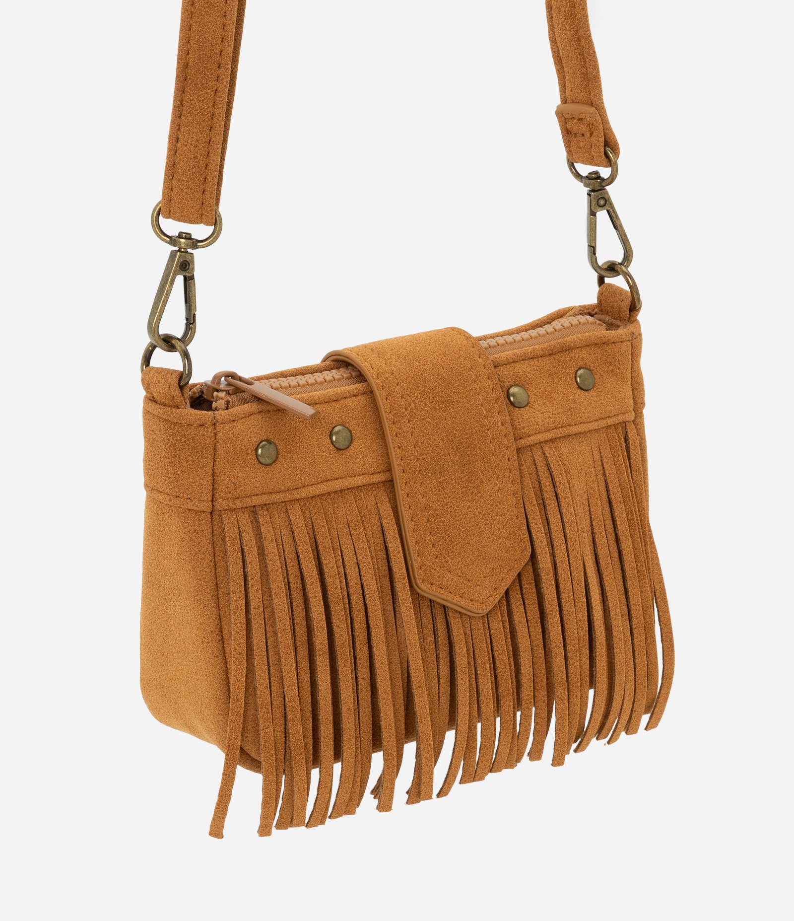 Bolsa Infantil com Franjinhas Decorativas – Tam U Caramelo 1