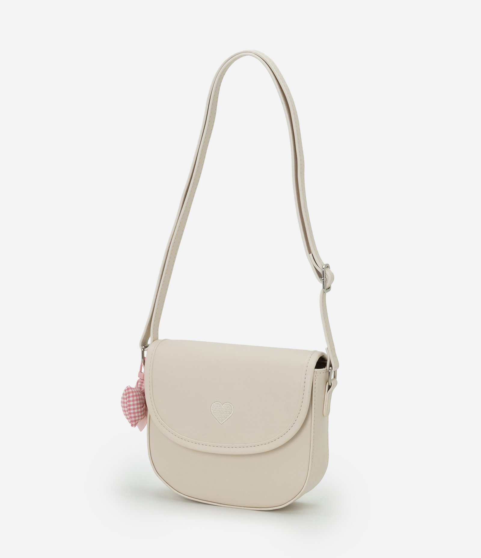 Bolsa Infantil Transversal com Laço Decorativo – Tam U Off White 5