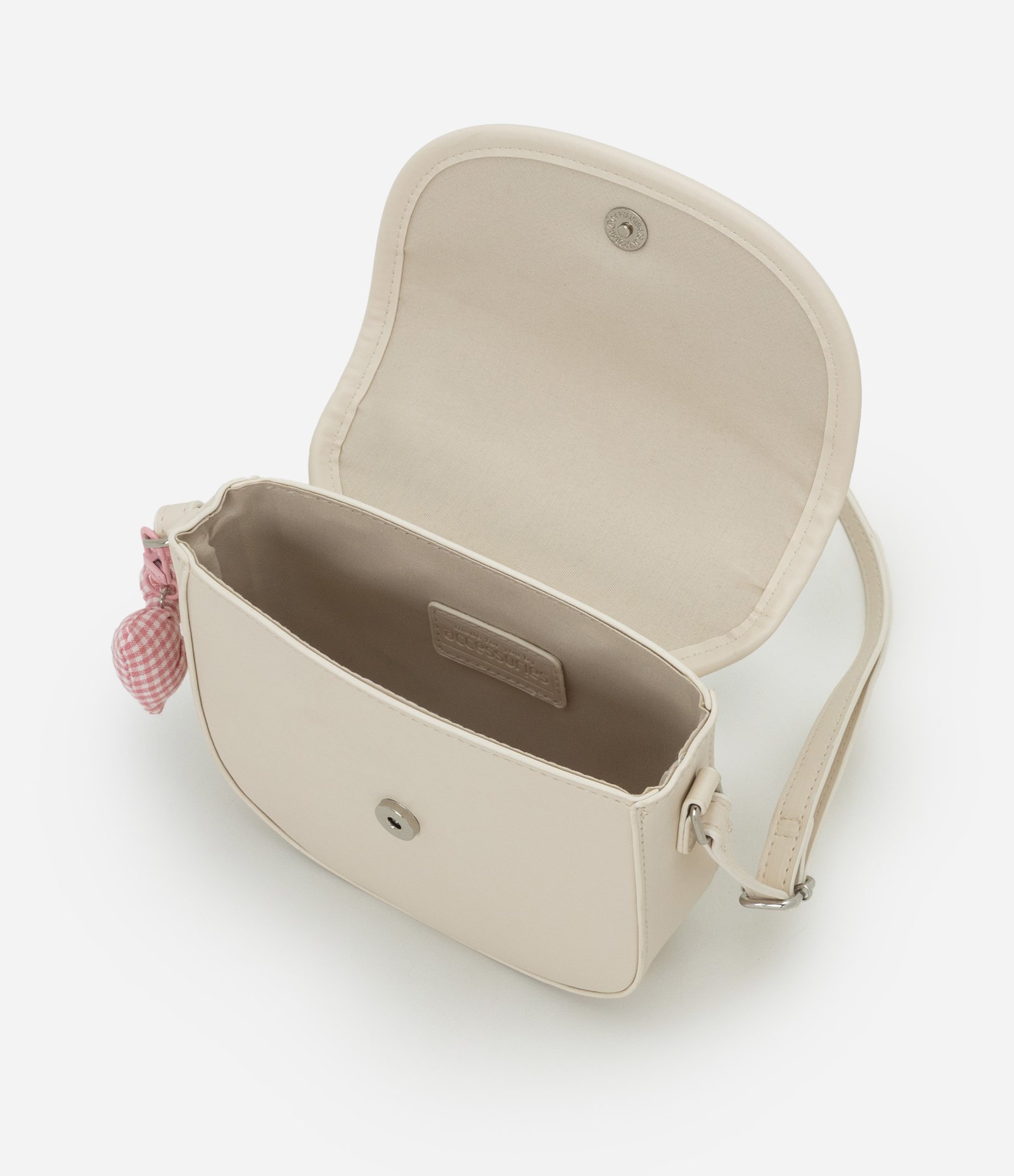 Bolsa Infantil Transversal com Laço Decorativo – Tam U Off White 6