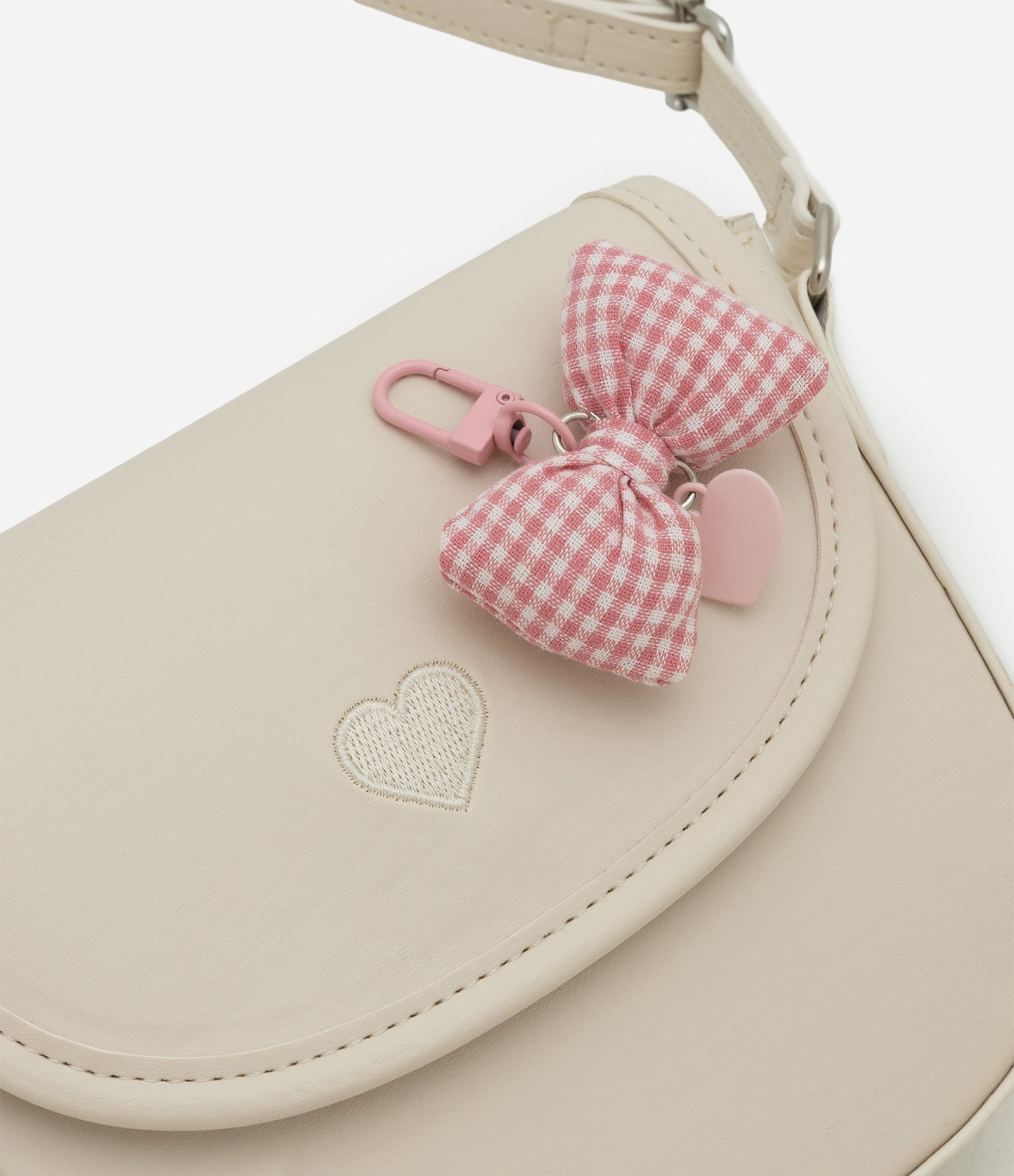 Bolsa Infantil Transversal com Laço Decorativo – Tam U Off White 7