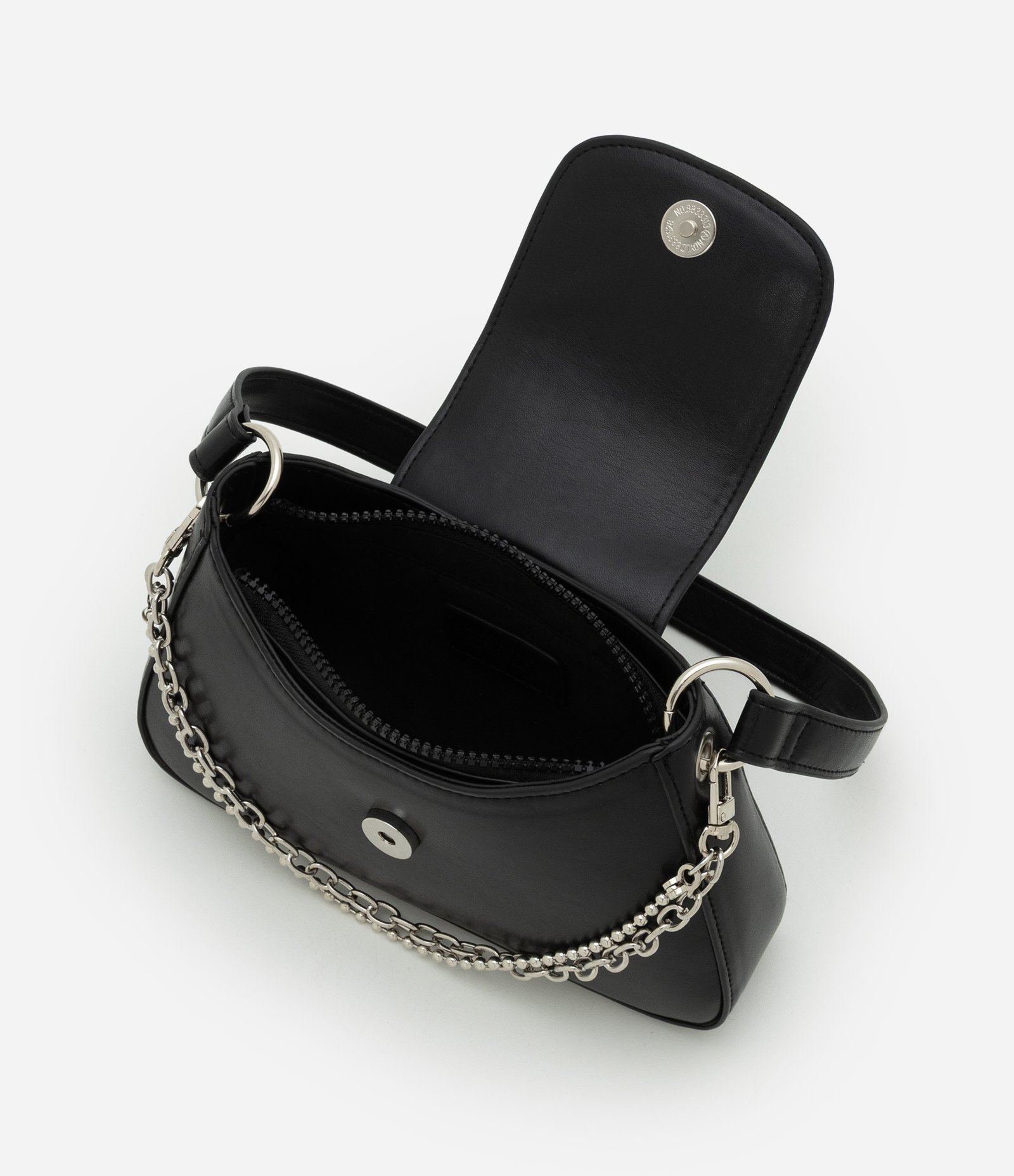 Bolsa Infantil com Correntes Decorativas – Tam U Preto 8