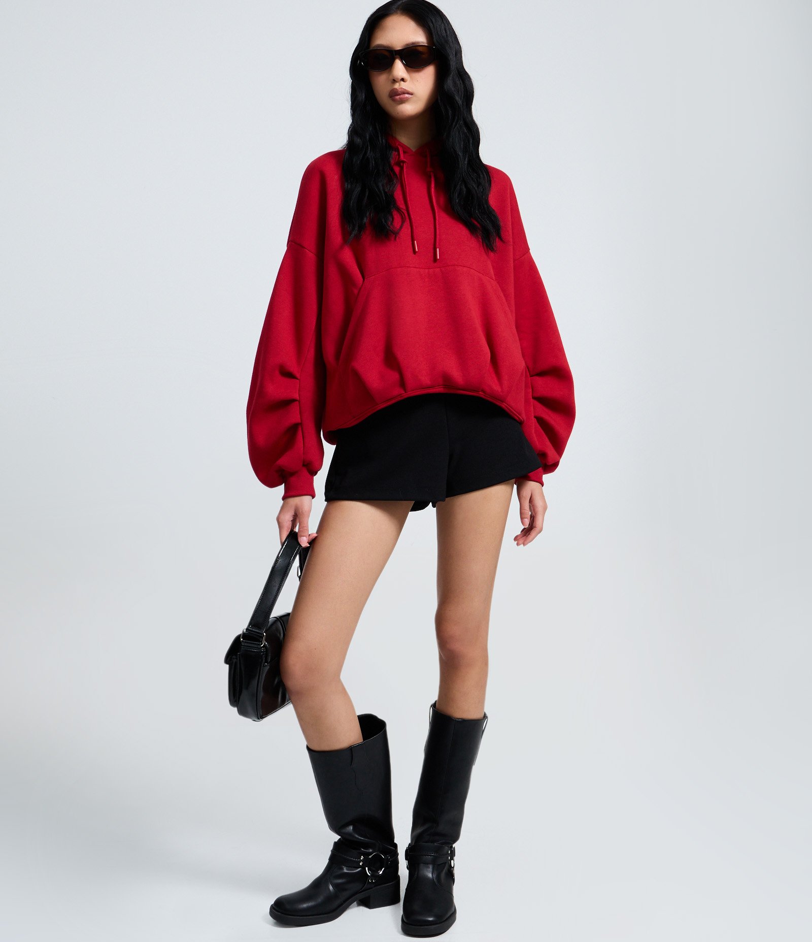 Short Alfaiatado em Crepe Preto 3
