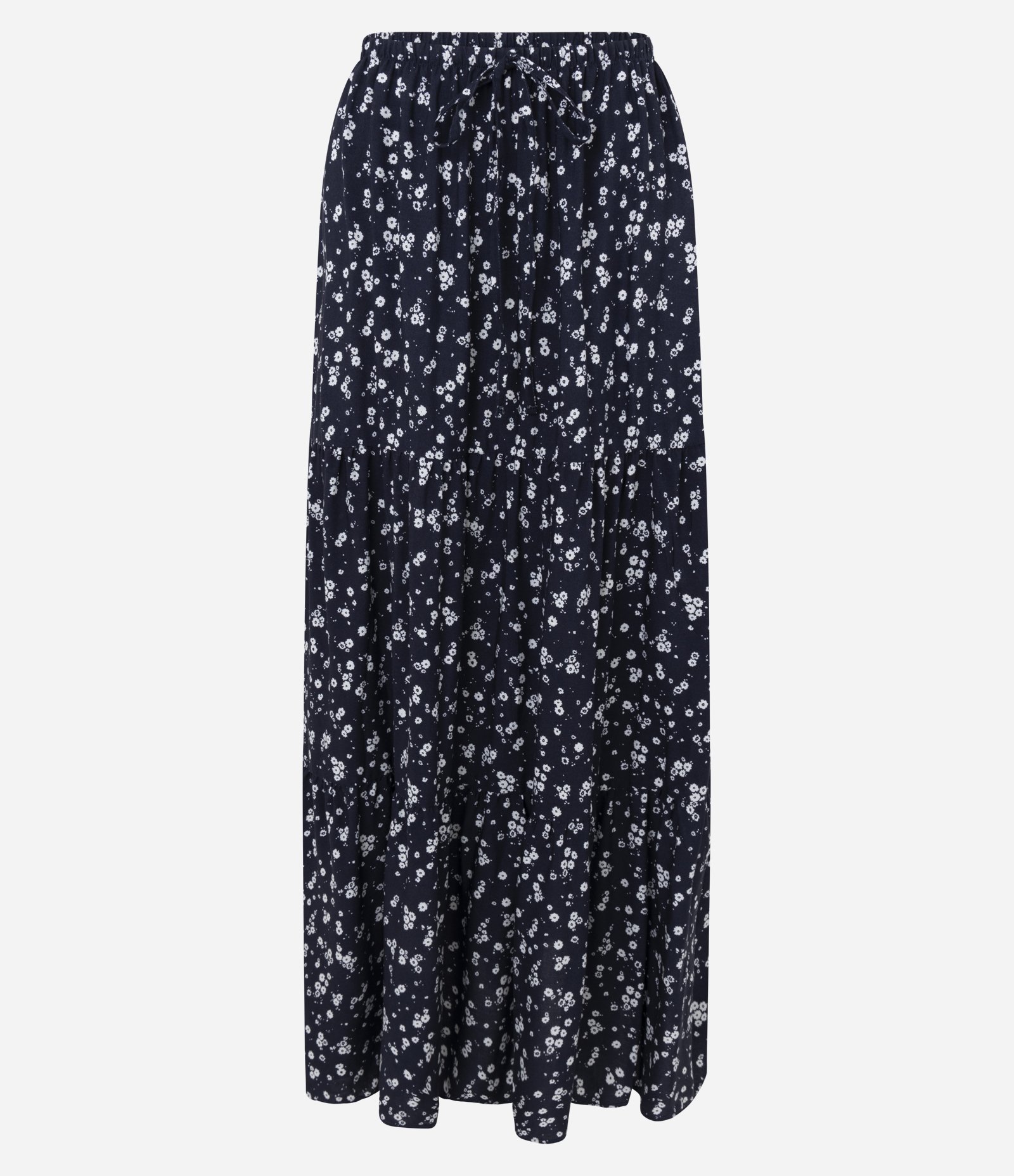 Saia New Midi Evasê com Estampa Poá Azul 5