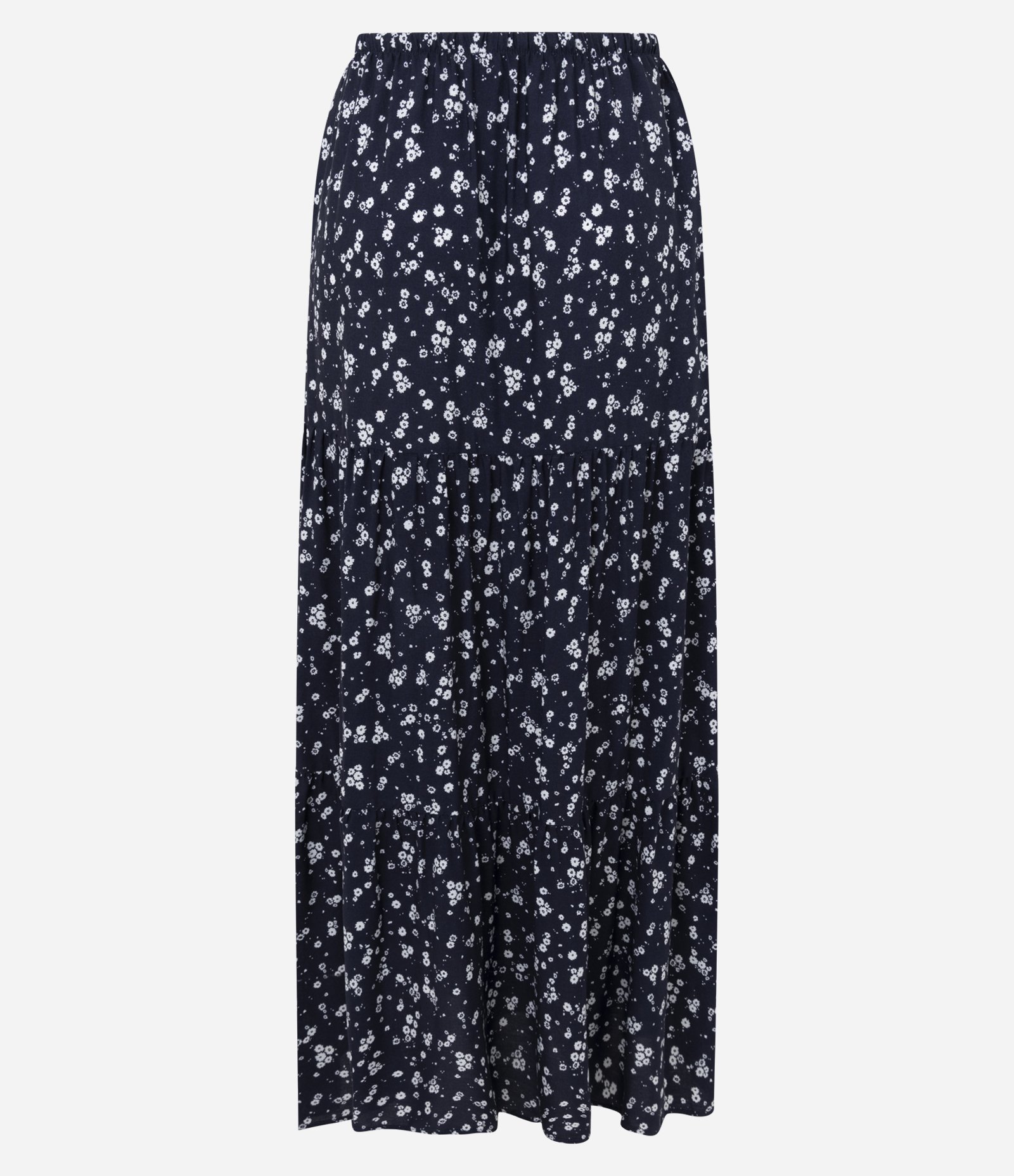 Saia New Midi Evasê com Estampa Poá Azul 7