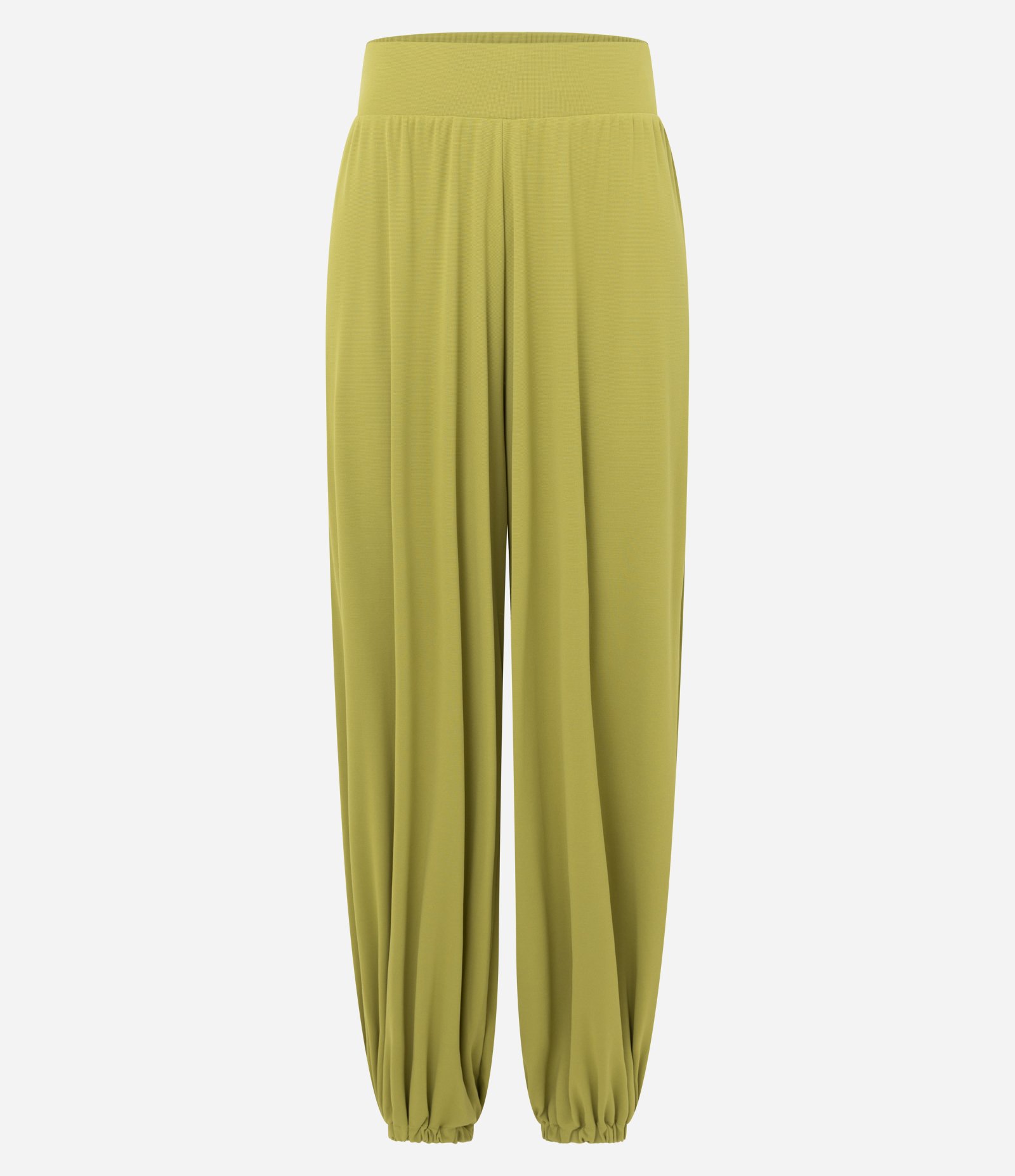 Calça Aladim em Ribana com Cós Largo Verde 2