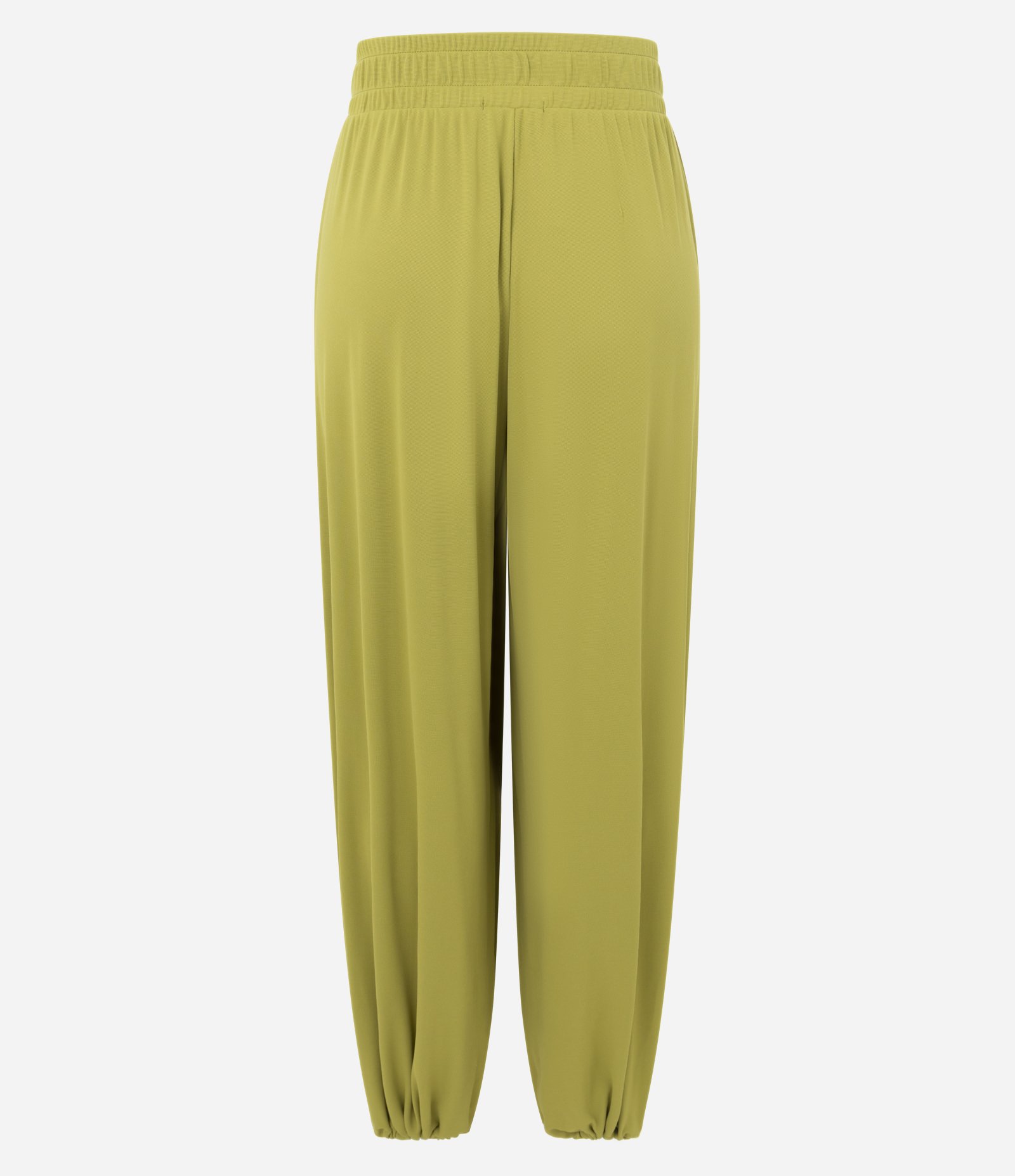 Calça Aladim em Ribana com Cós Largo Verde 3