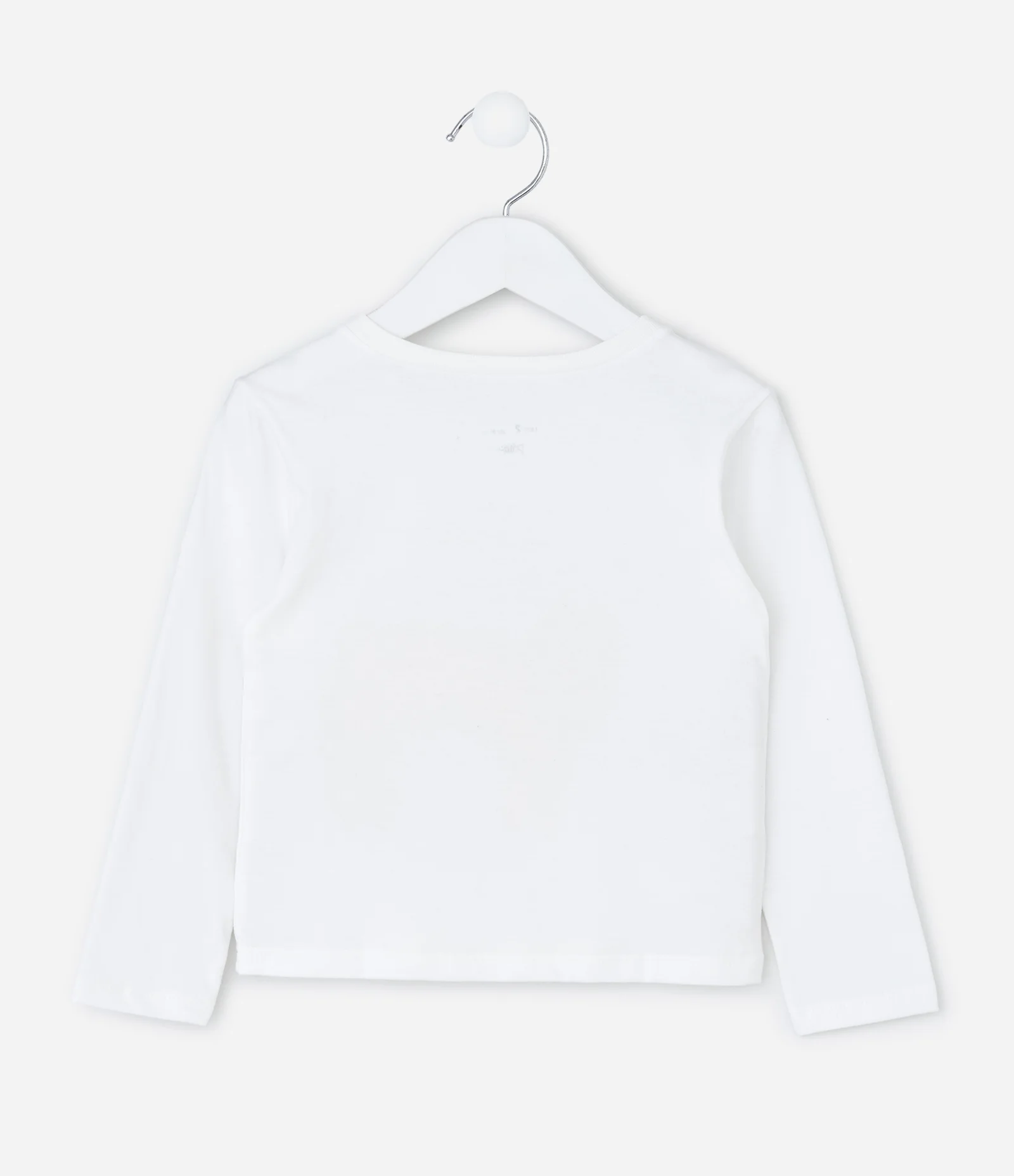 Blusa Infantil Relaxed com Estampa de Gatinho – Tam 1 a 5/6 Anos Branco 2