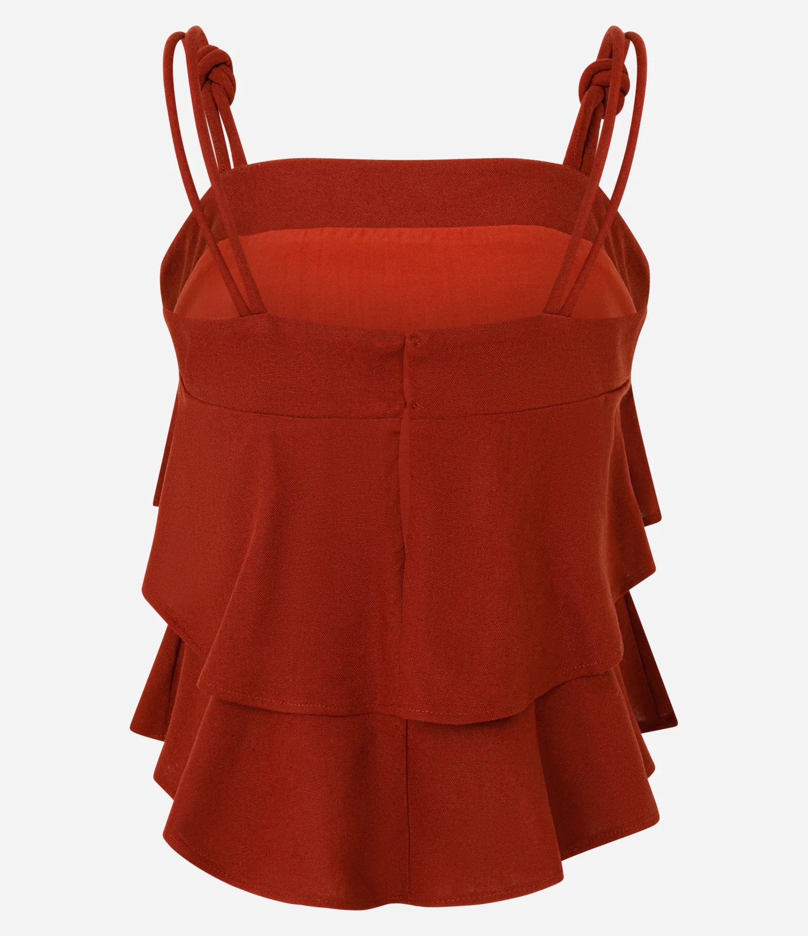 Blusa em Camadas com Detalhe de Nó na Alça Terracota 7