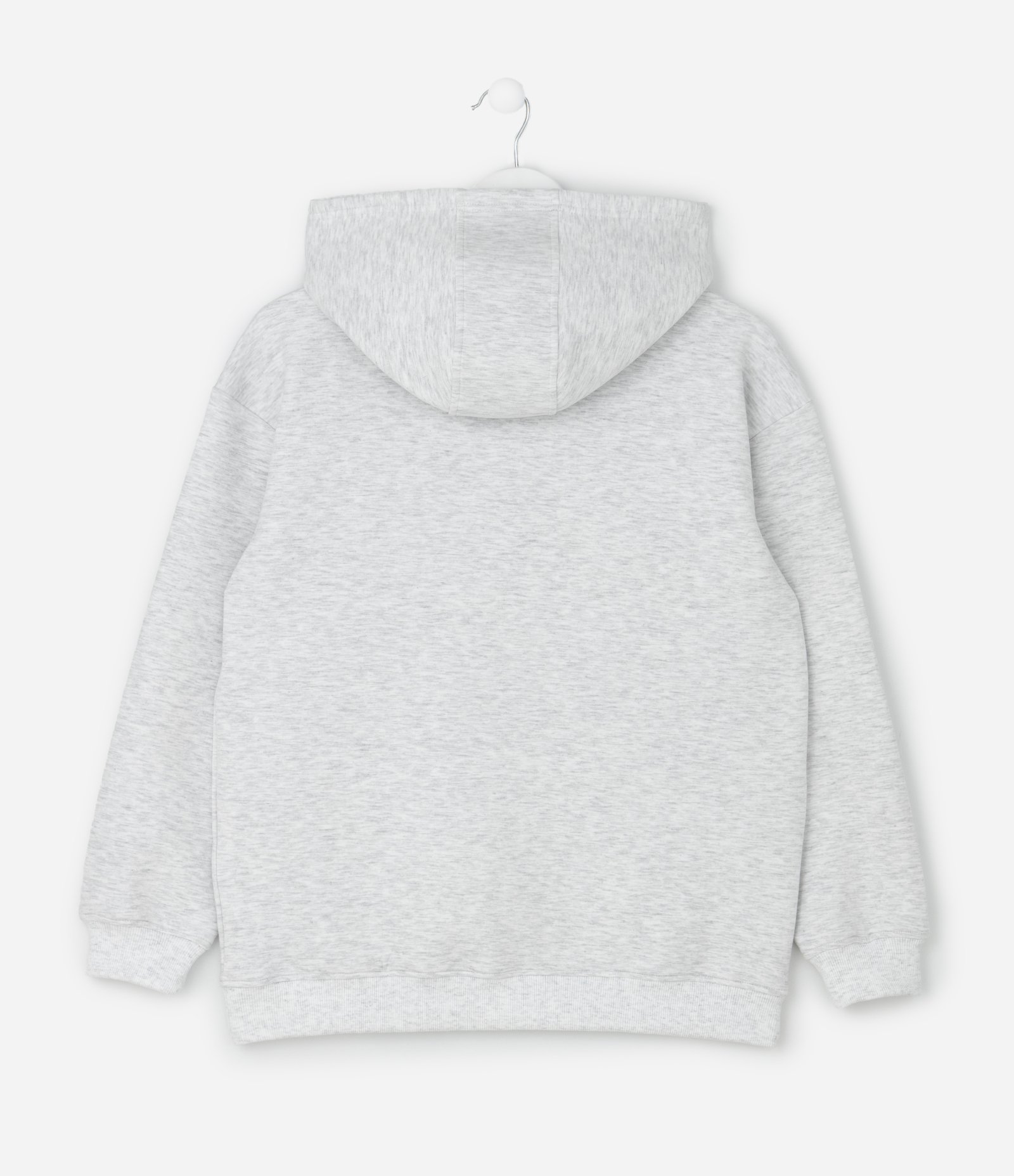 Casaco com Capuz Tech Fleece e Patch Emborrachado - Tam 5 a 14 Anos Cinza 2