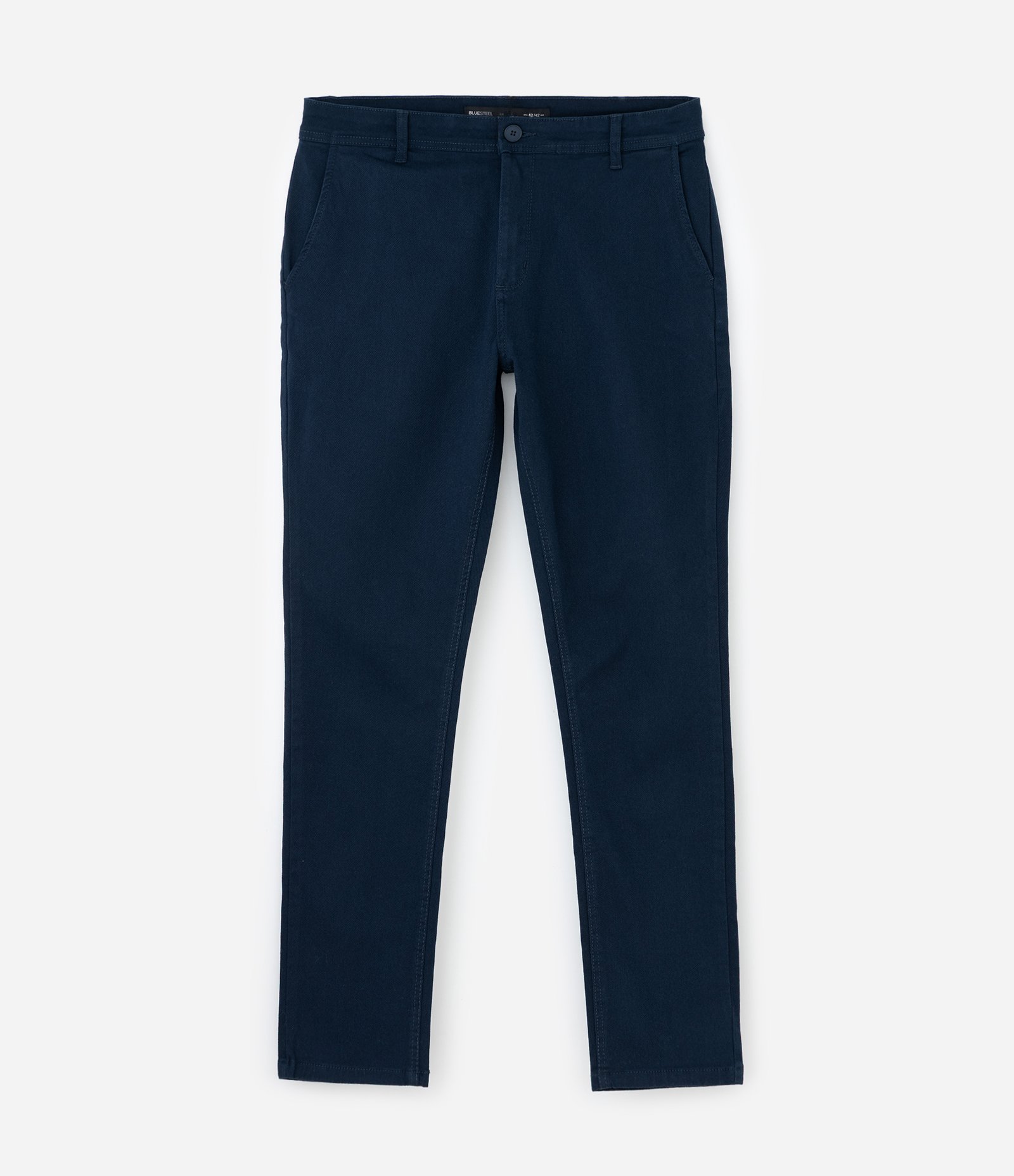 Calça Masculina Skinny em Sarja com Elastano Azul Noite 4