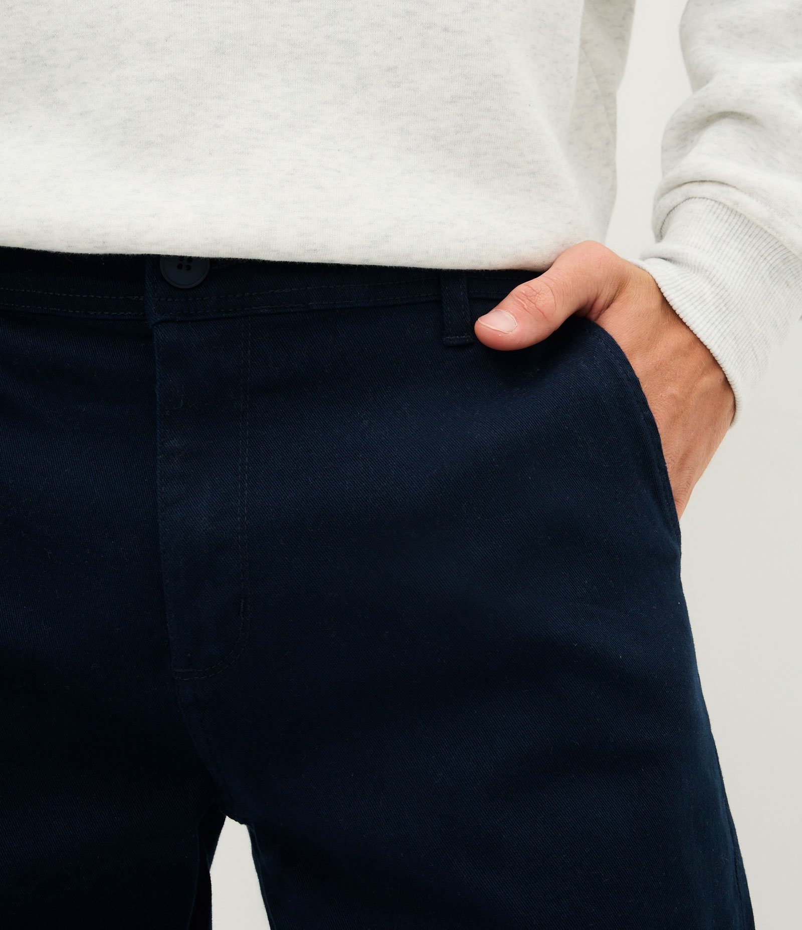 Calça Masculina Skinny em Sarja com Elastano Azul Noite 3