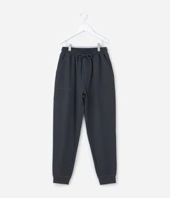 Calça Infantil com Recorte no Joelho e Bolsos – Tam 5 a 14 Anos