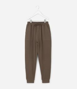 Calça Infantil com Recorte no Joelho e Bolsos – Tam 5 a 14 Anos