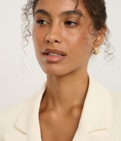 Kit 03 Brincos Argola com Acabamento Resinado