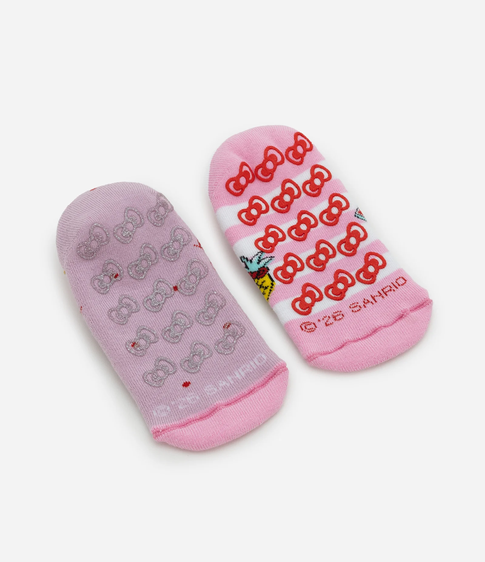 Kit 02 Meias Sapatilha Infantis com Estampa Hello Kitty – Tam 19/22 a 31/34 Sortido 2