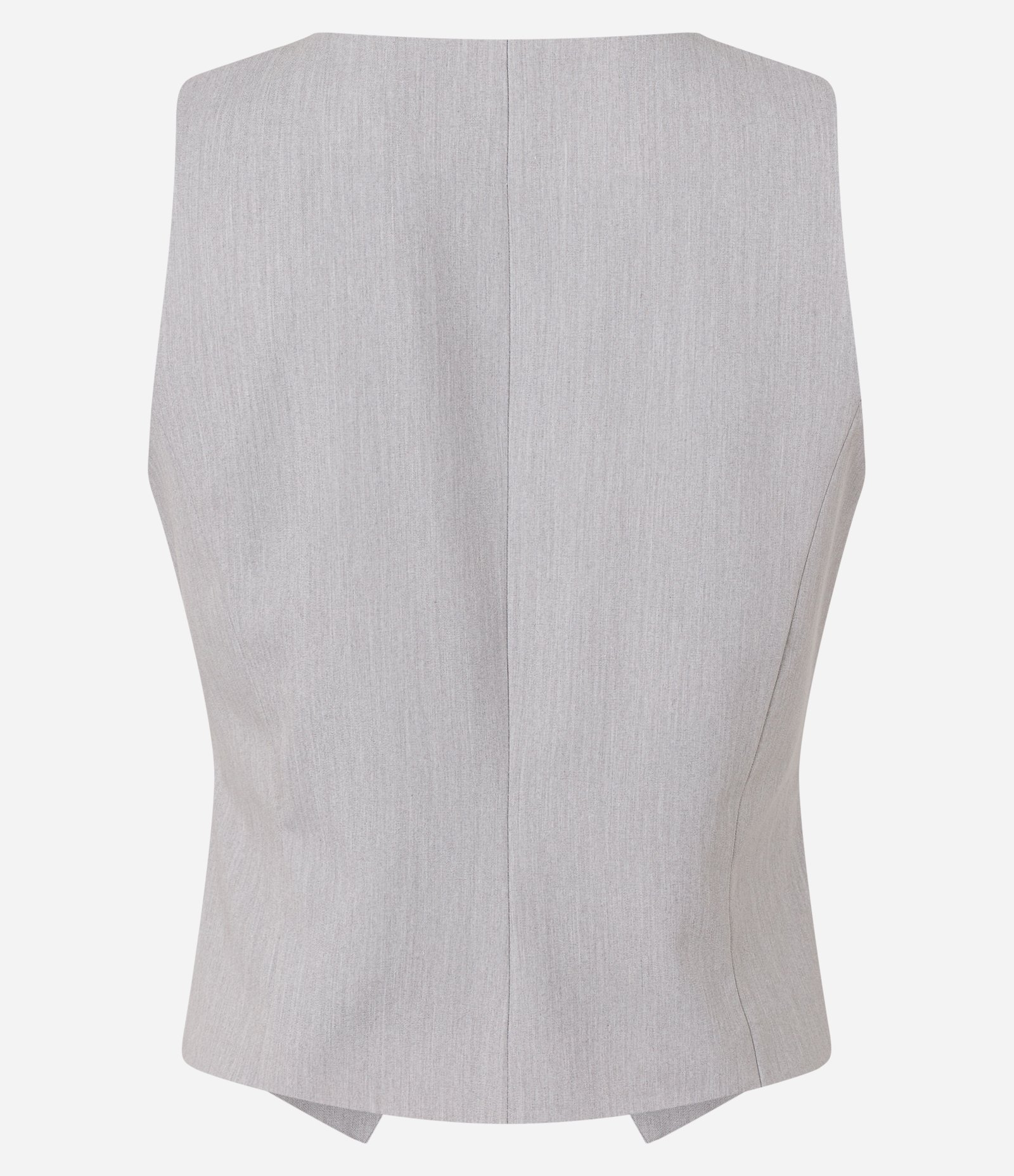 Colete Ajustado de Alfaiataria com Fechamento em Zíper Cinza 6