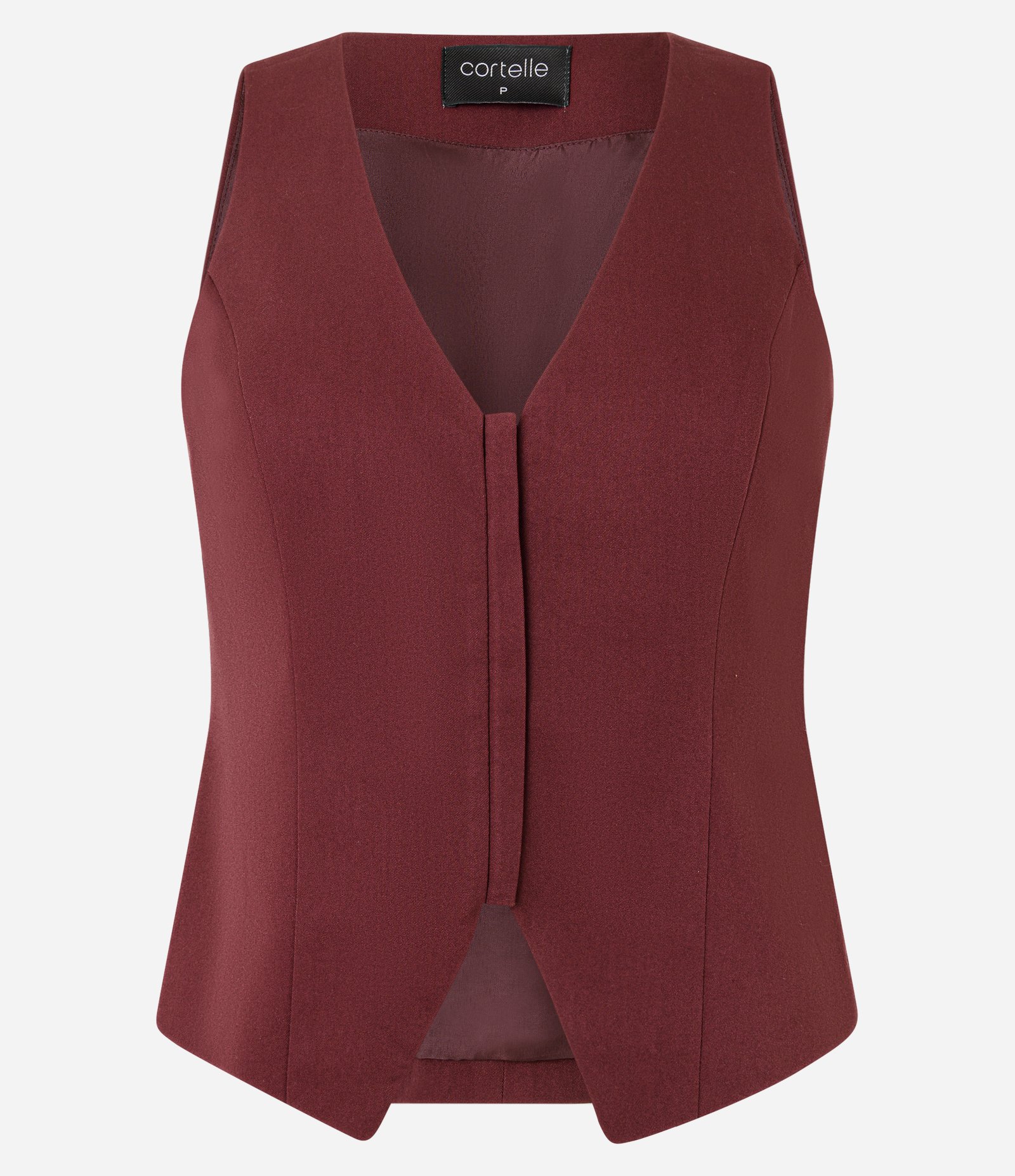 Colete Ajustado de Alfaiataria com Fechamento em Zíper Vermelho 5