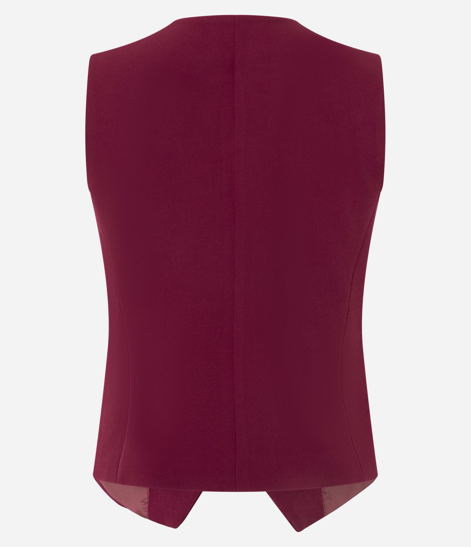 Colete de Alfaiataria com Sobreposição Dupla Vermelho 4