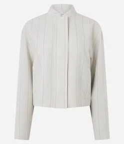 Jaqueta Alfaiatada com Estampa Listrada