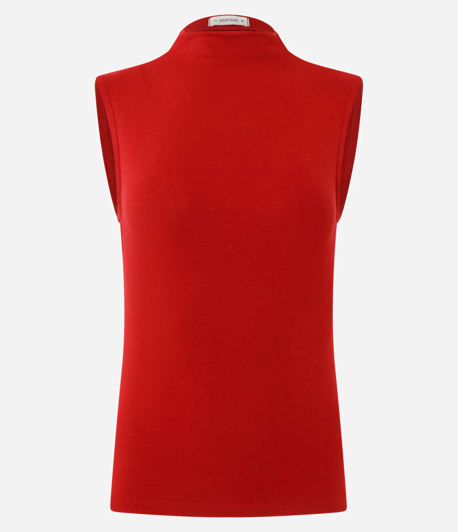 Blusa Regular em Modal com Gola Alta Vermelho 1