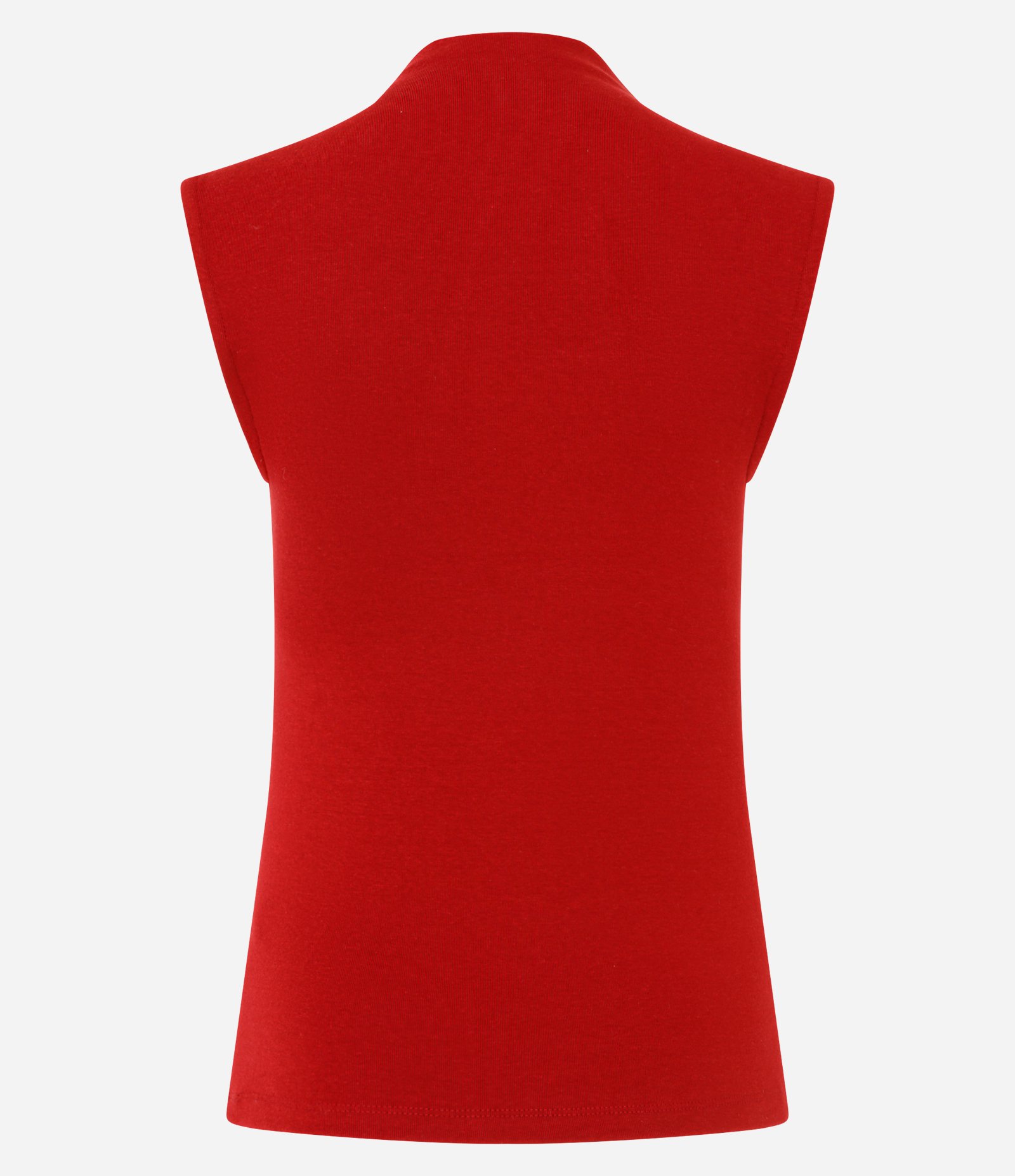 Blusa Regular em Modal com Gola Alta Vermelho 3