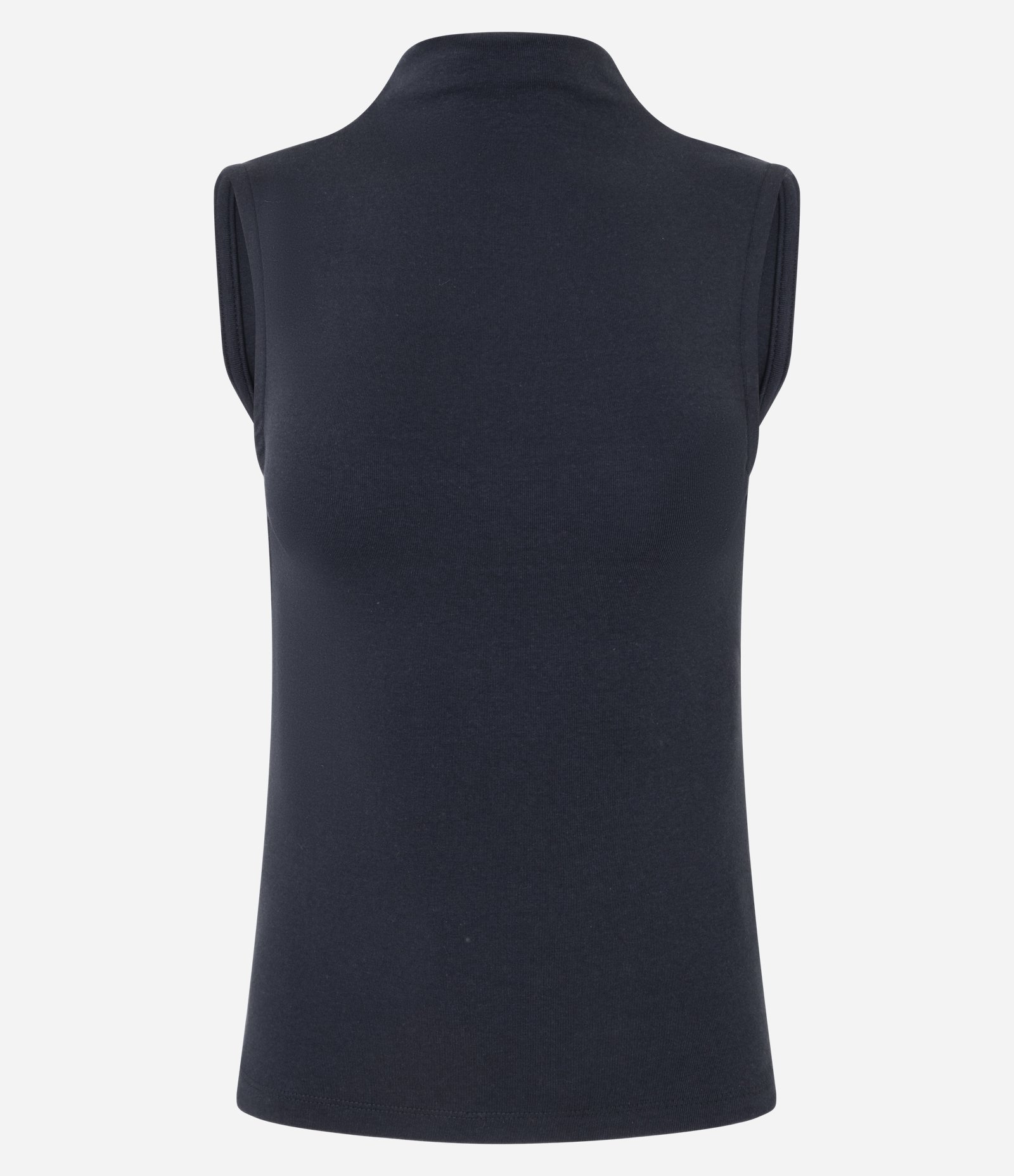 Blusa Regular em Modal com Gola Alta Preto 1