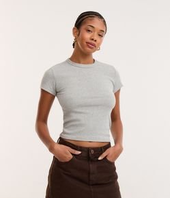 Blusa Alongada Ajustada em Ribana