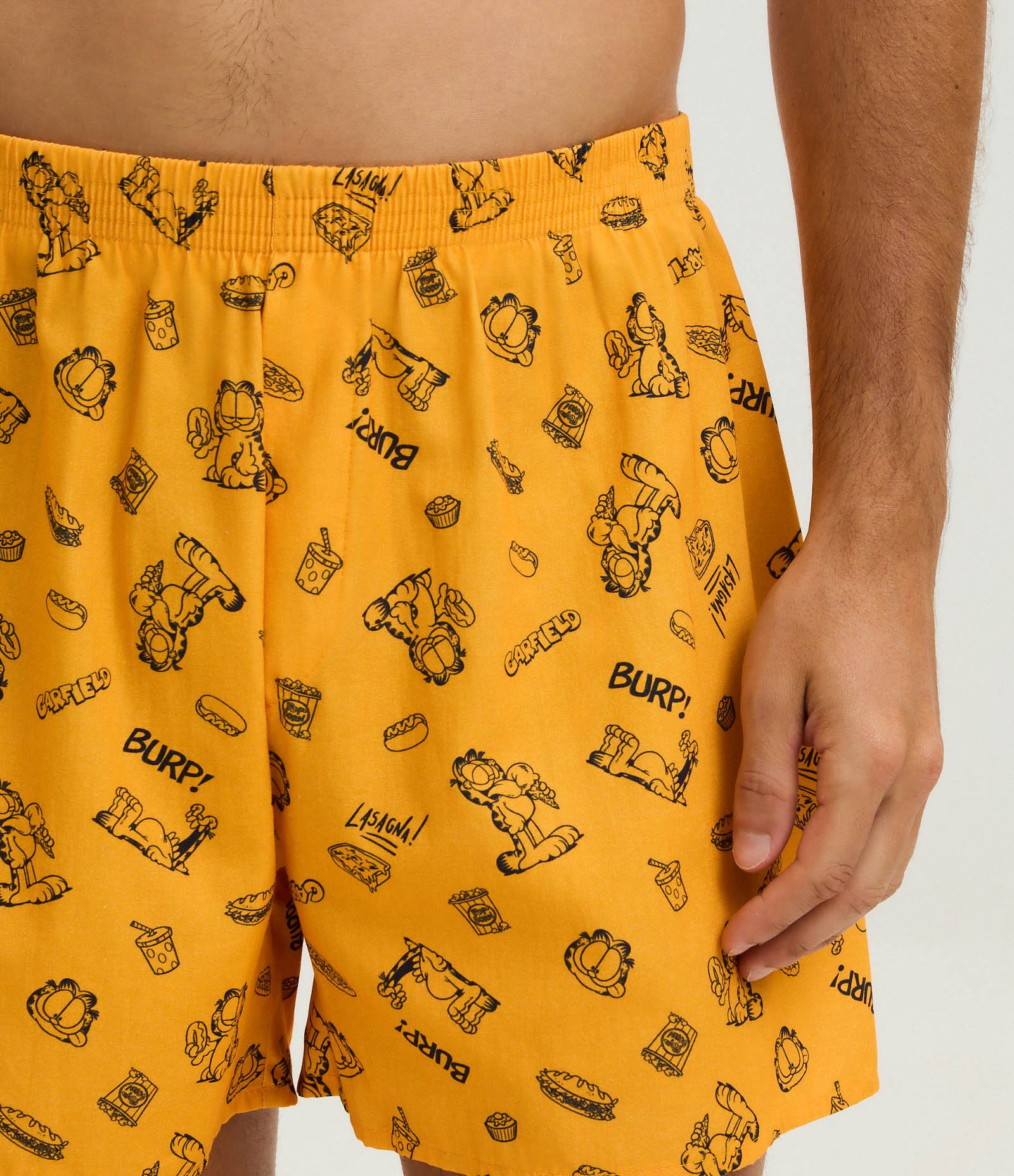 Cueca Samba Canção com Estampa do Garfield Amarelo 3
