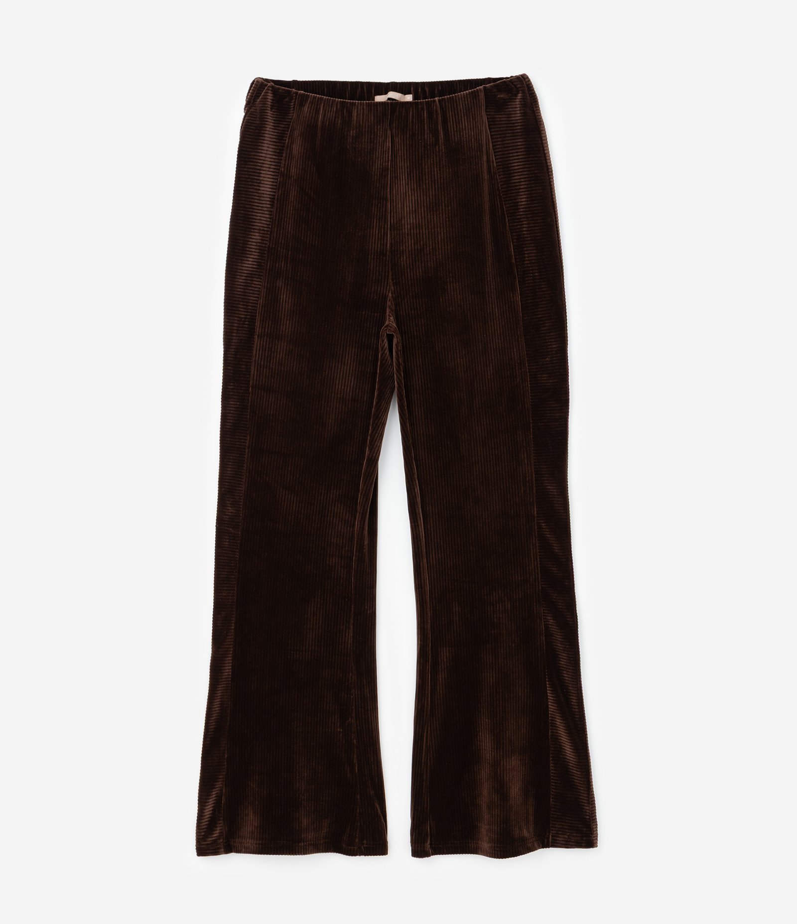 Calça Esportiva em Plush com Recortes Curve & Plus Size Marrom 6